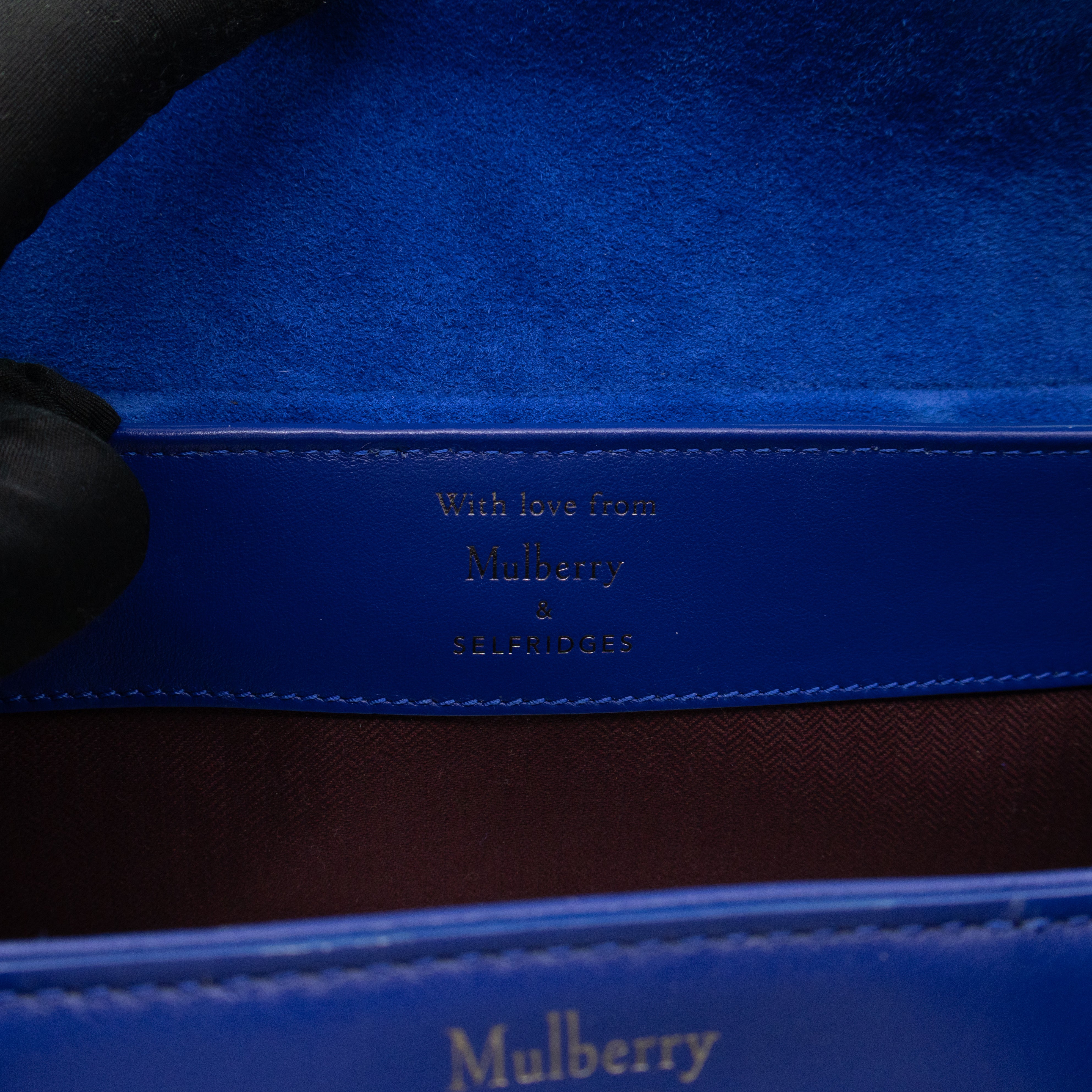 Small Quilted Bayswater Indigo Blue Leather