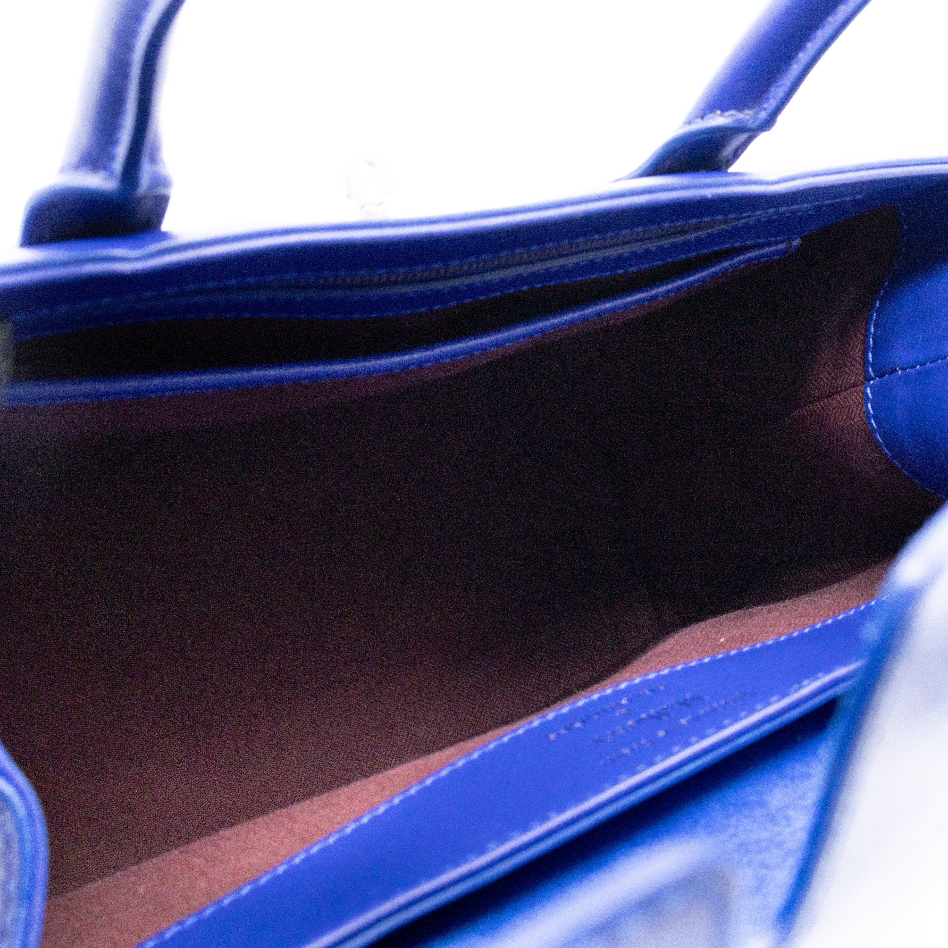 Small Quilted Bayswater Indigo Blue Leather