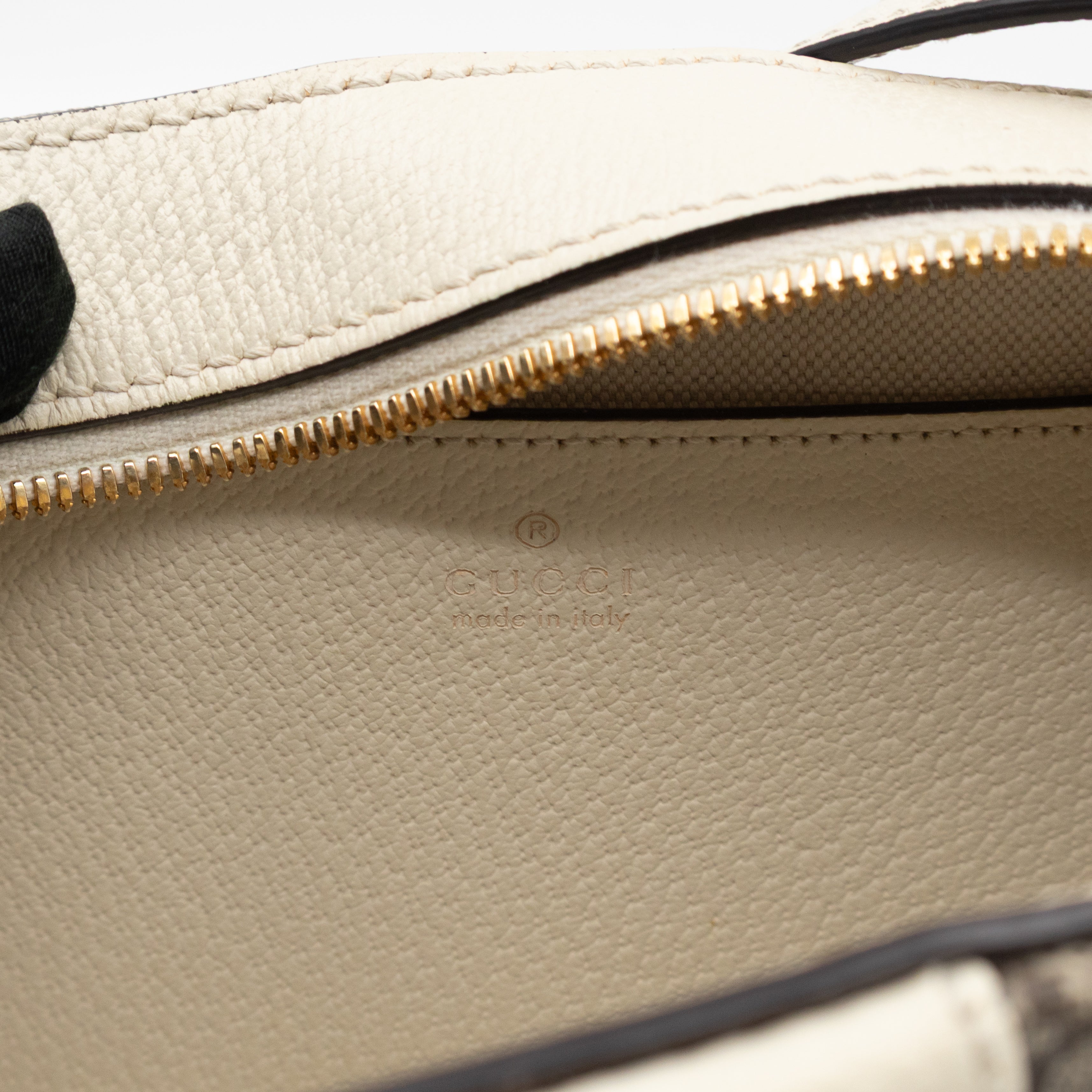 Ophidia Crossbody Bag GG Supreme White Leather