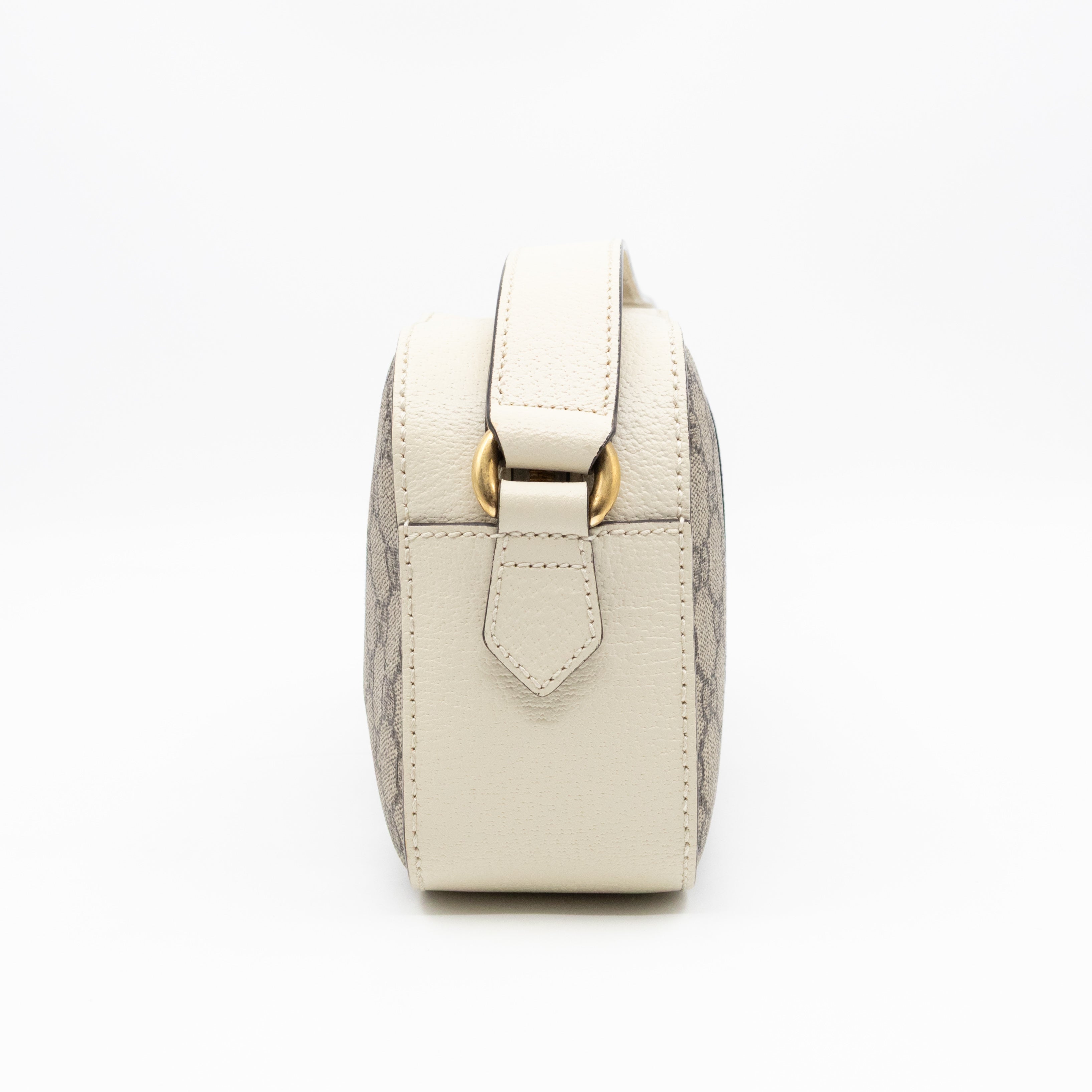 Ophidia Crossbody Bag GG Supreme White Leather