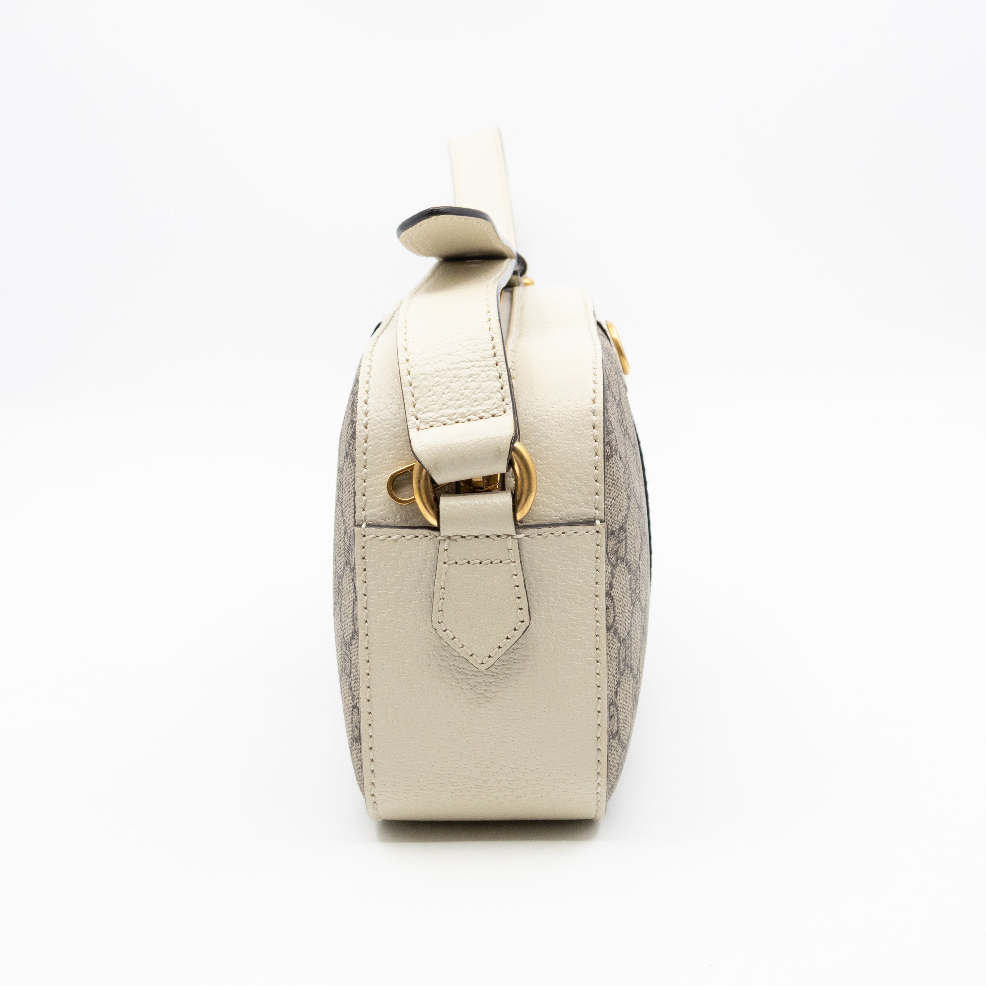 Ophidia Crossbody Bag GG Supreme White Leather