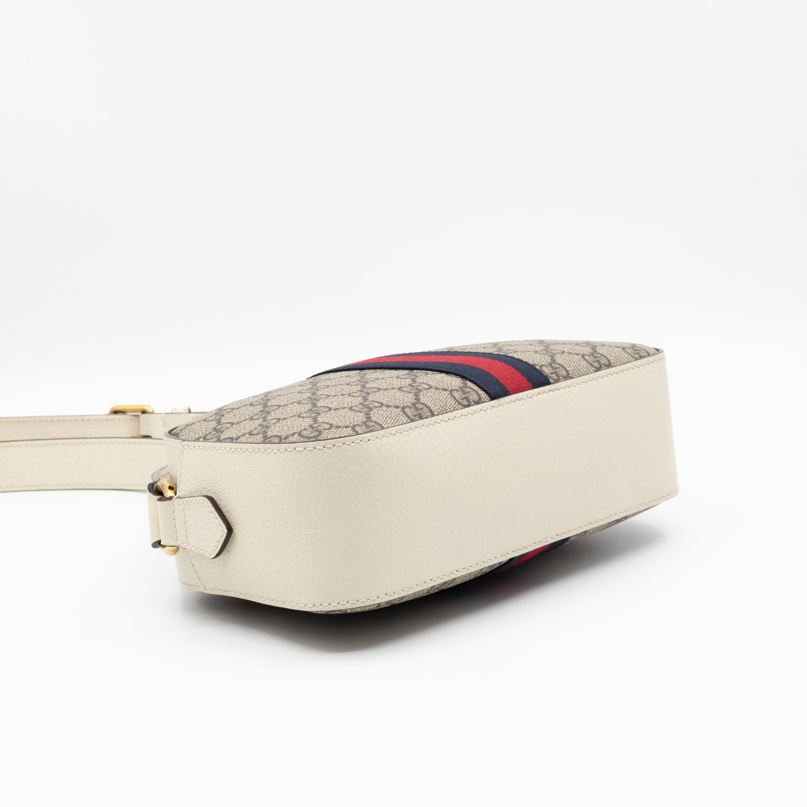 Ophidia Crossbody Bag GG Supreme White Leather