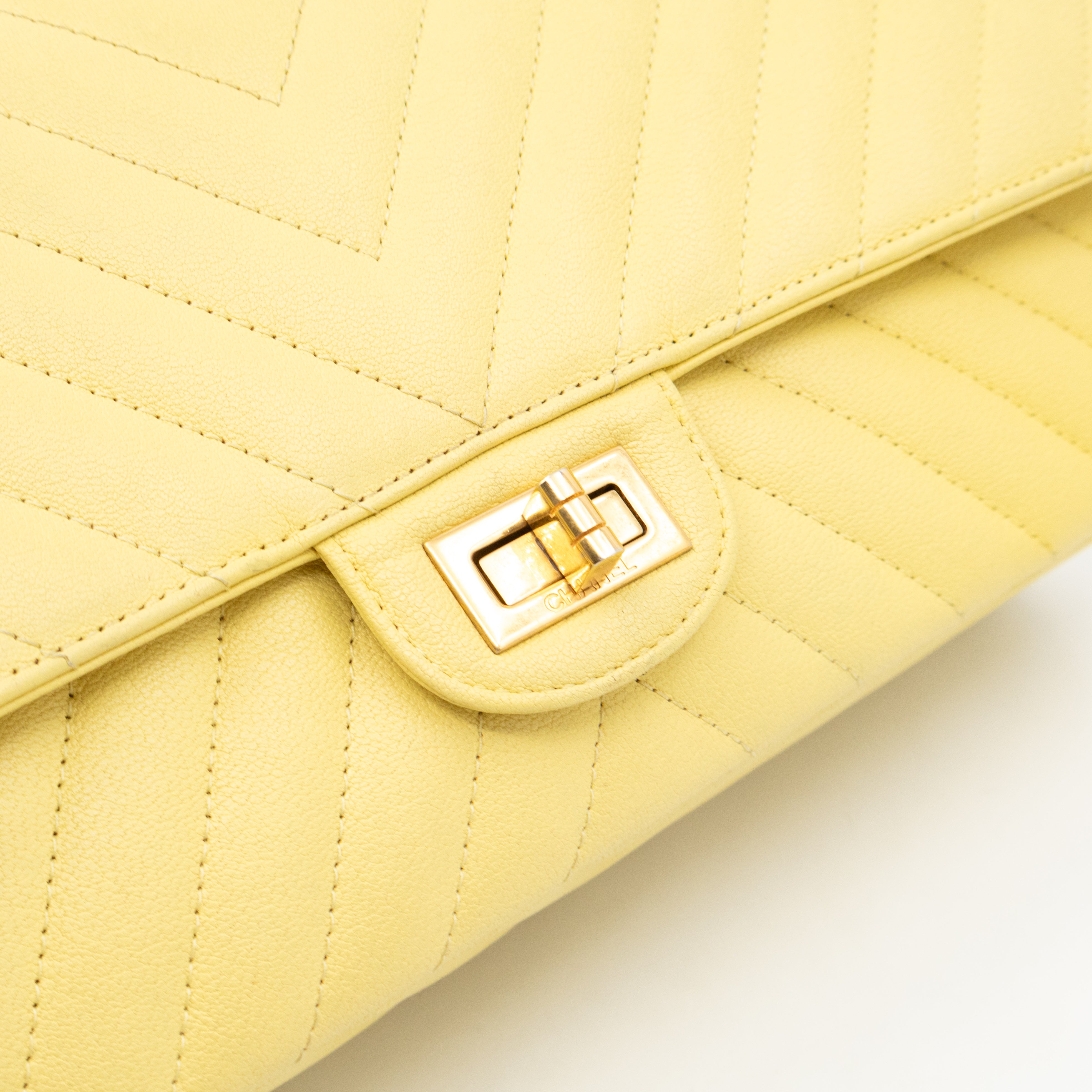2.55 Reissue 226 Double Flap Bag Yellow Leather