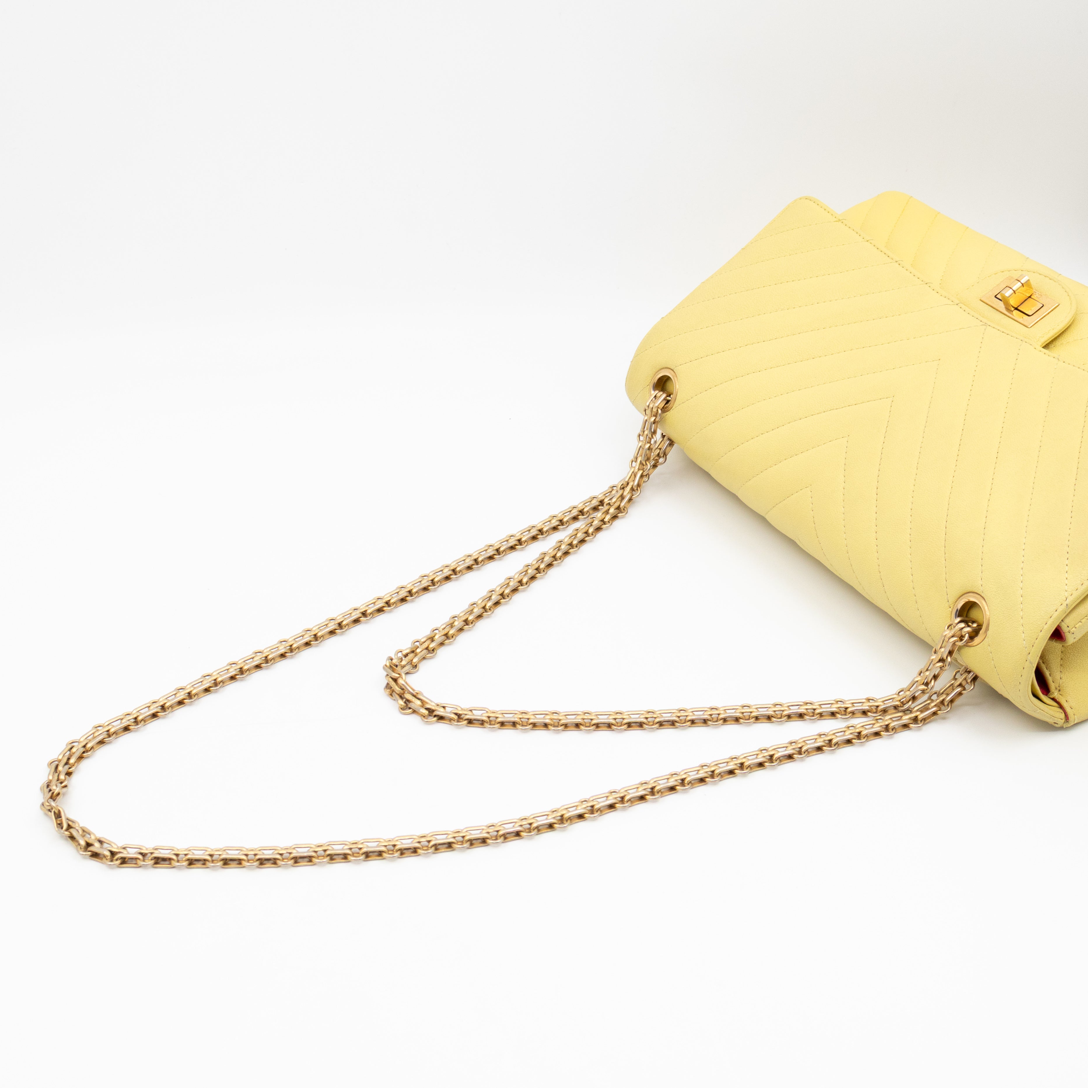 2.55 Reissue 226 Double Flap Bag Yellow Leather