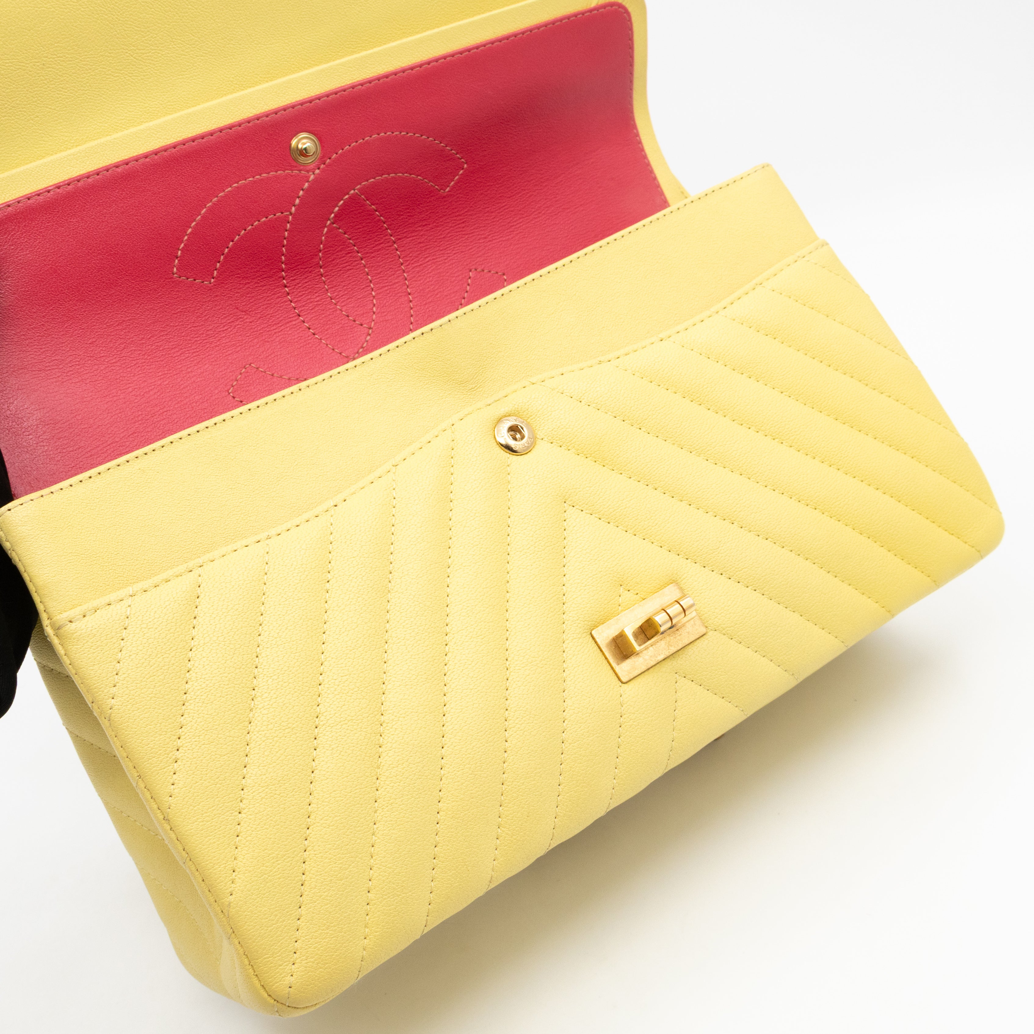 2.55 Reissue 226 Double Flap Bag Yellow Leather