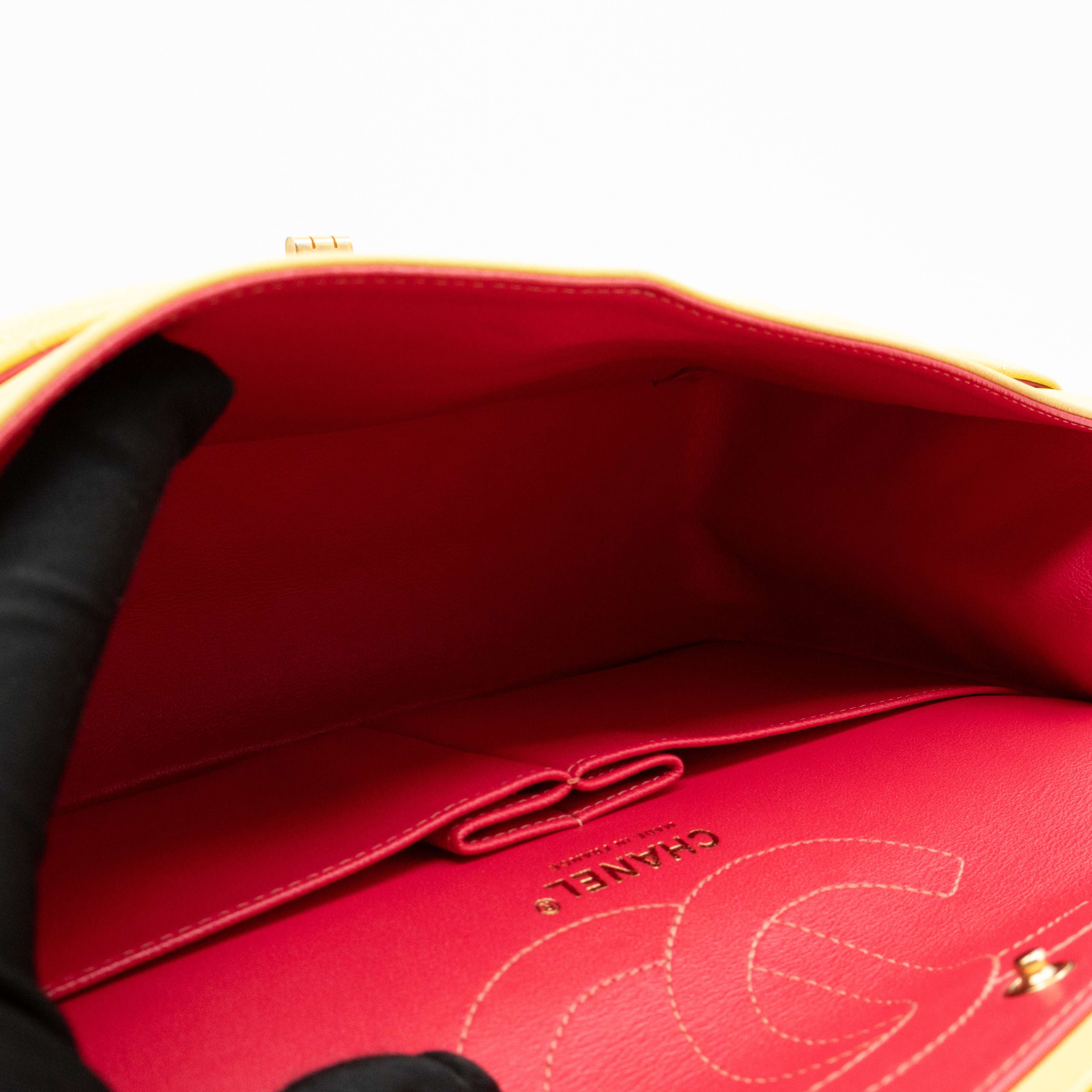 2.55 Reissue 226 Double Flap Bag Yellow Leather