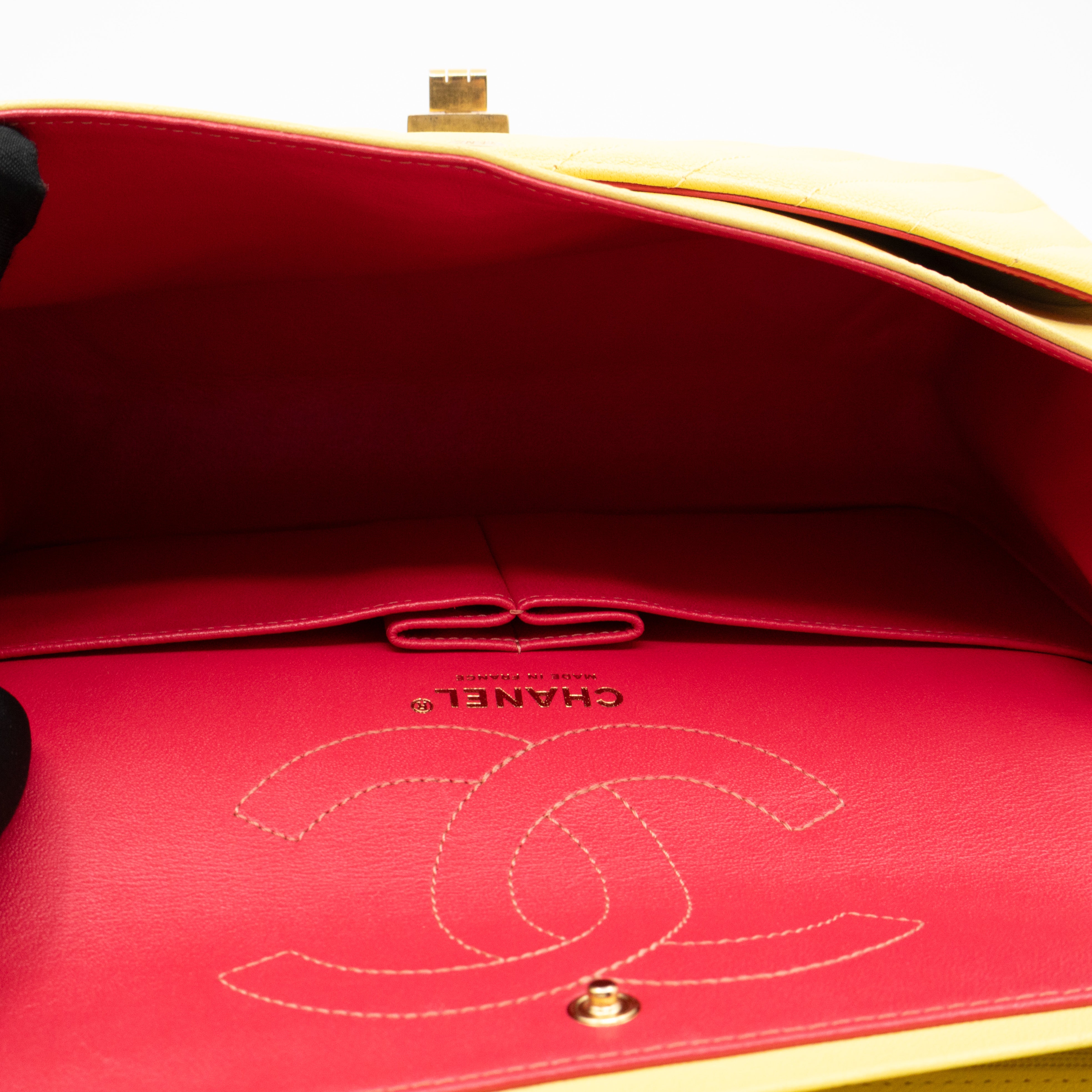 2.55 Reissue 226 Double Flap Bag Yellow Leather