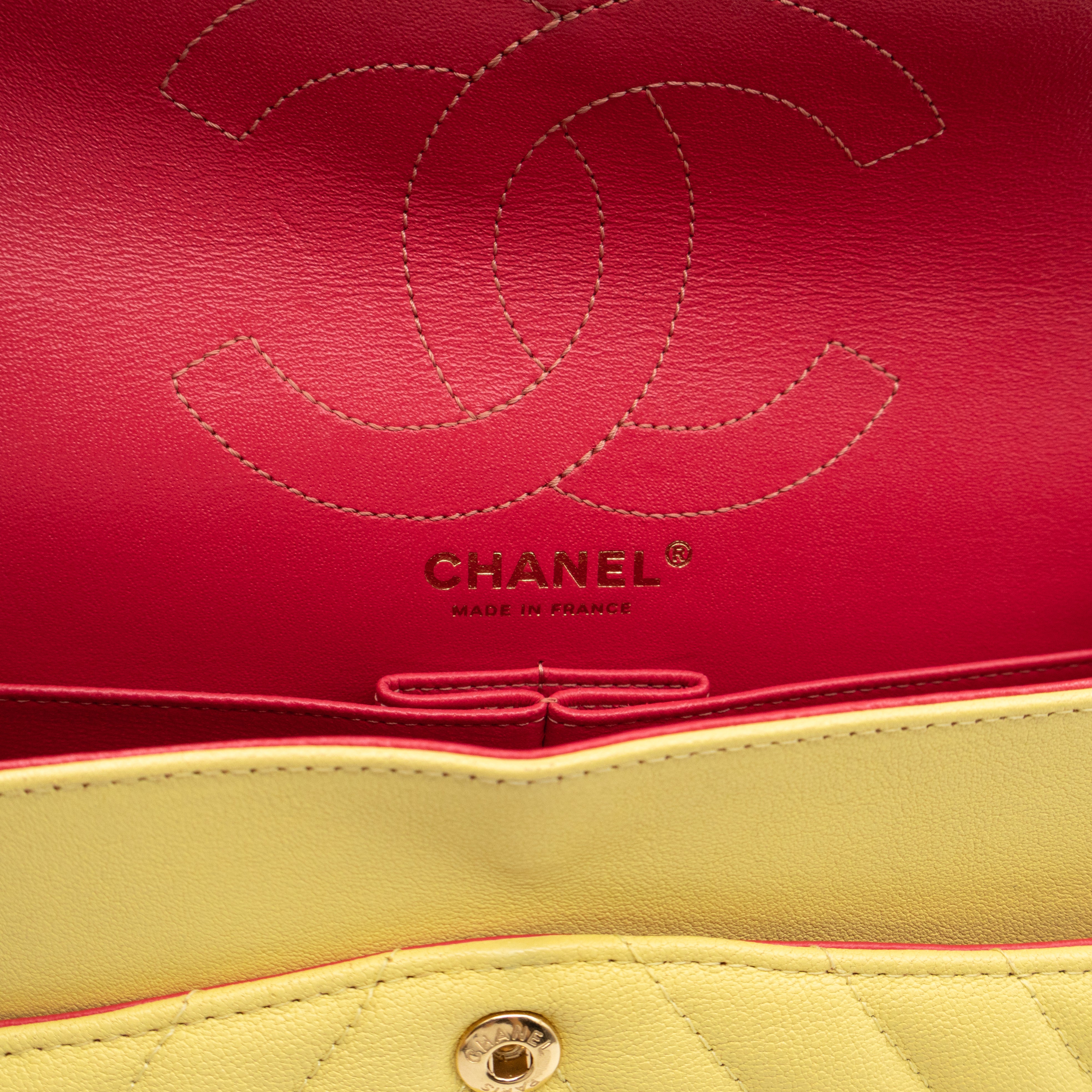 2.55 Reissue 226 Double Flap Bag Yellow Leather