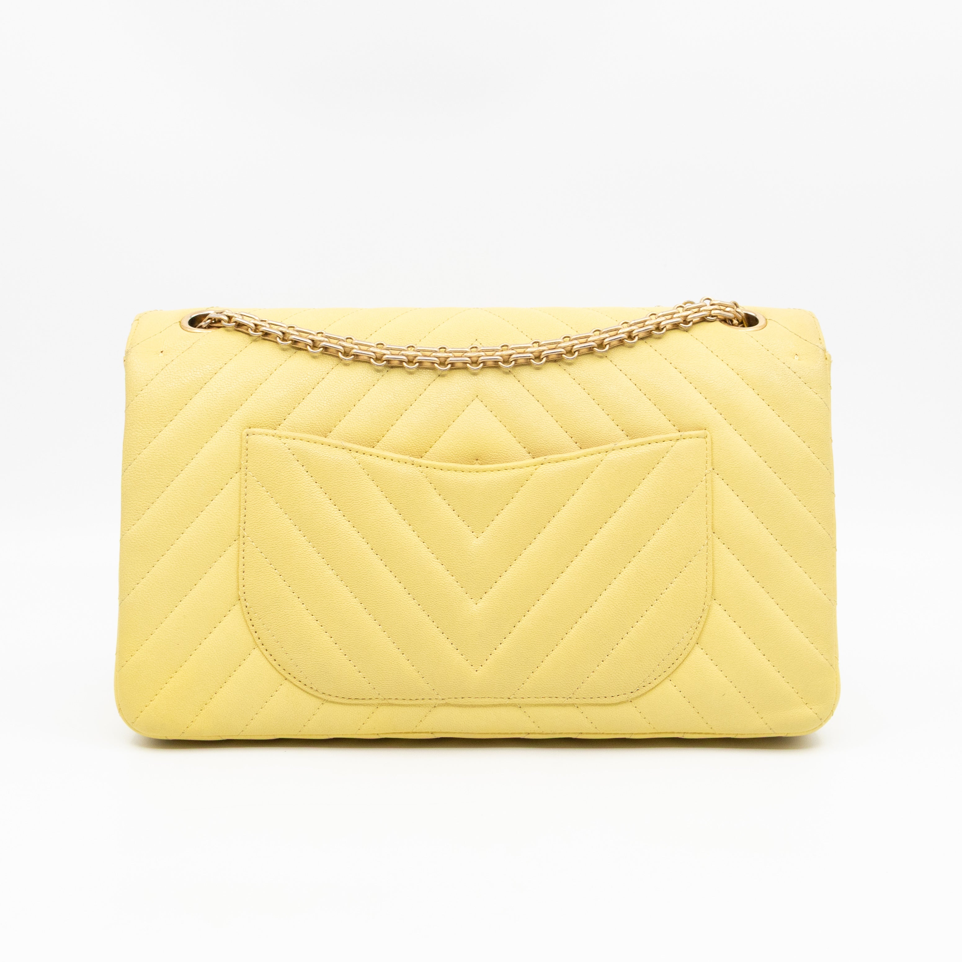 2.55 Reissue 226 Double Flap Bag Yellow Leather