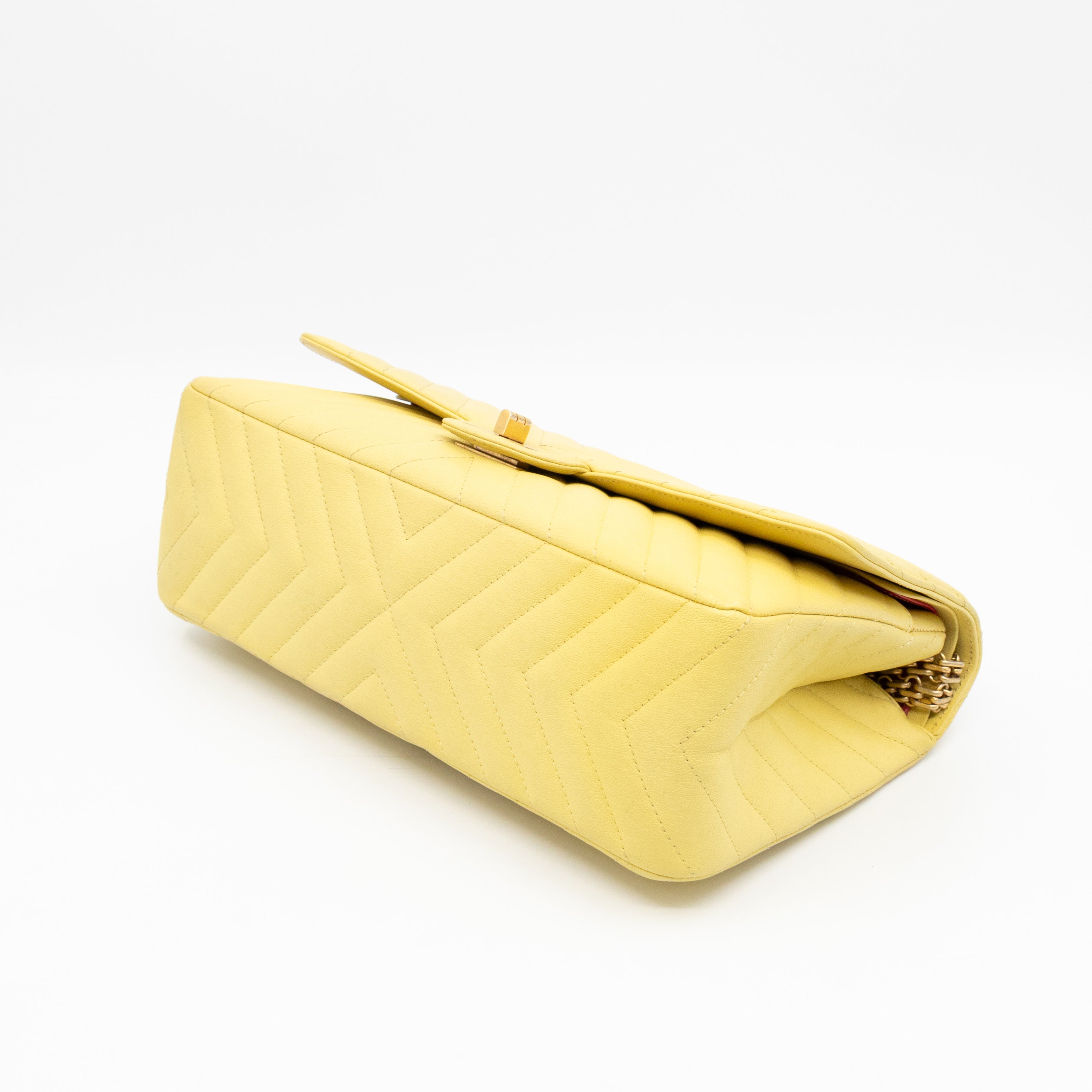 2.55 Reissue 226 Double Flap Bag Yellow Leather