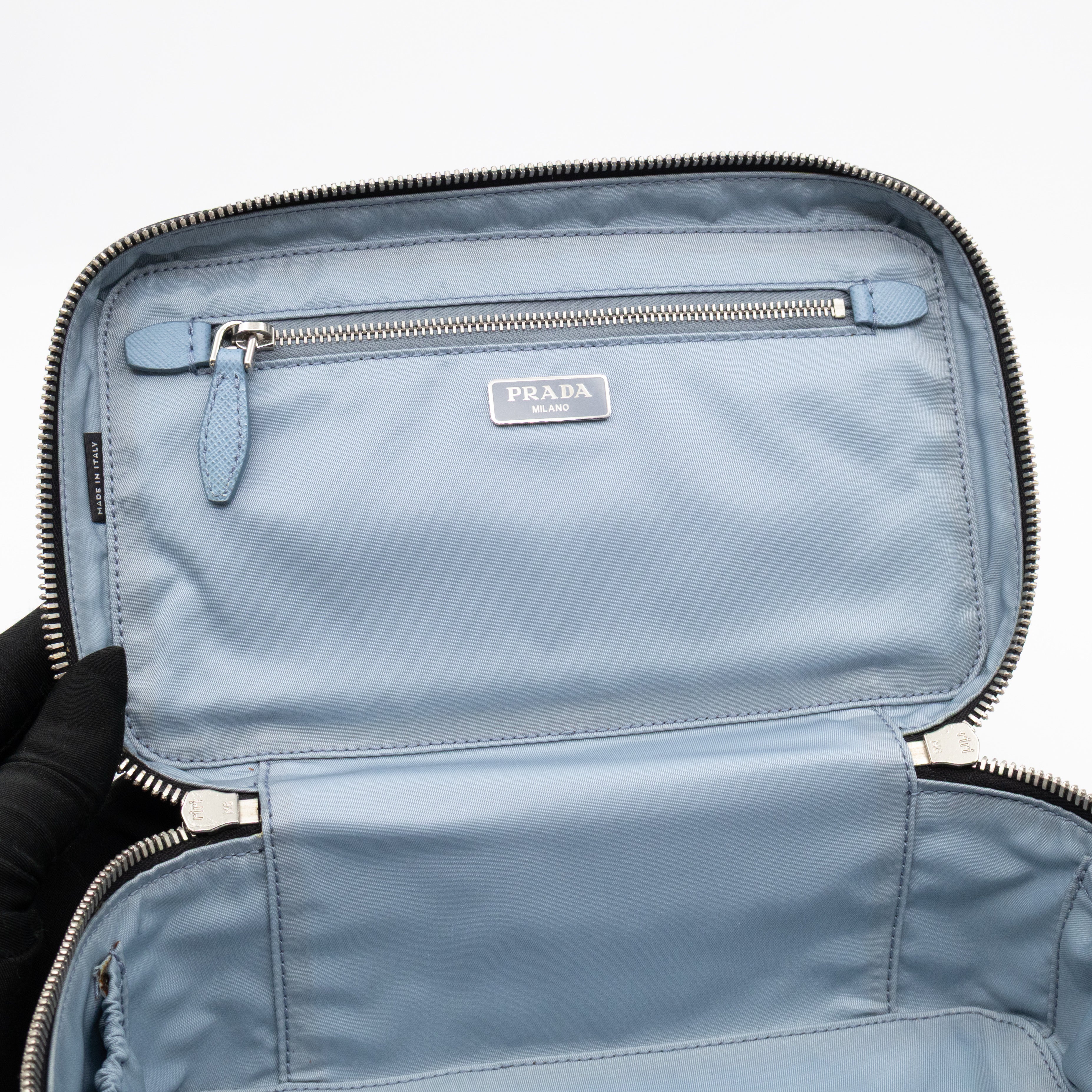 Vanity Case Black Saffiano Leather