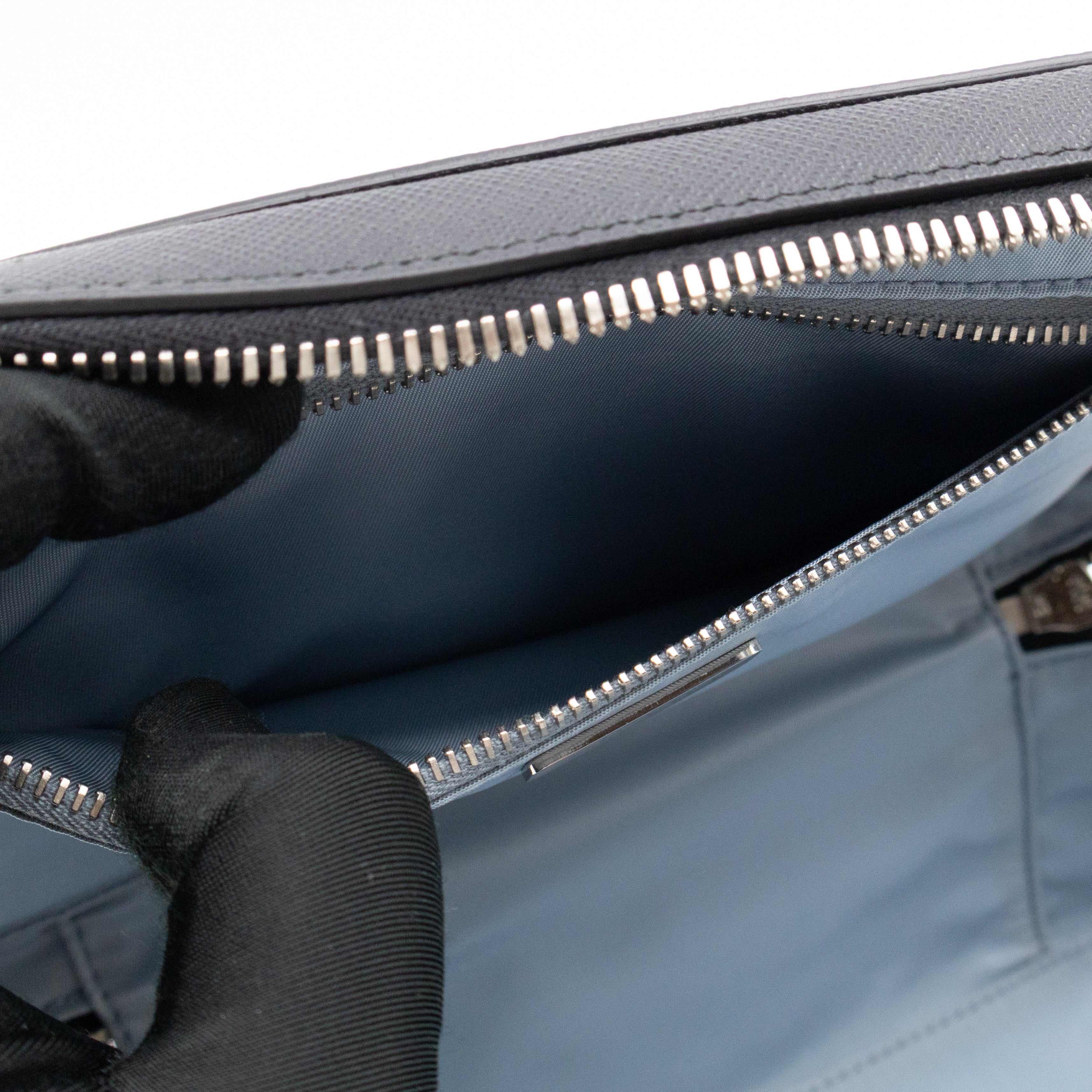 Vanity Case Black Saffiano Leather