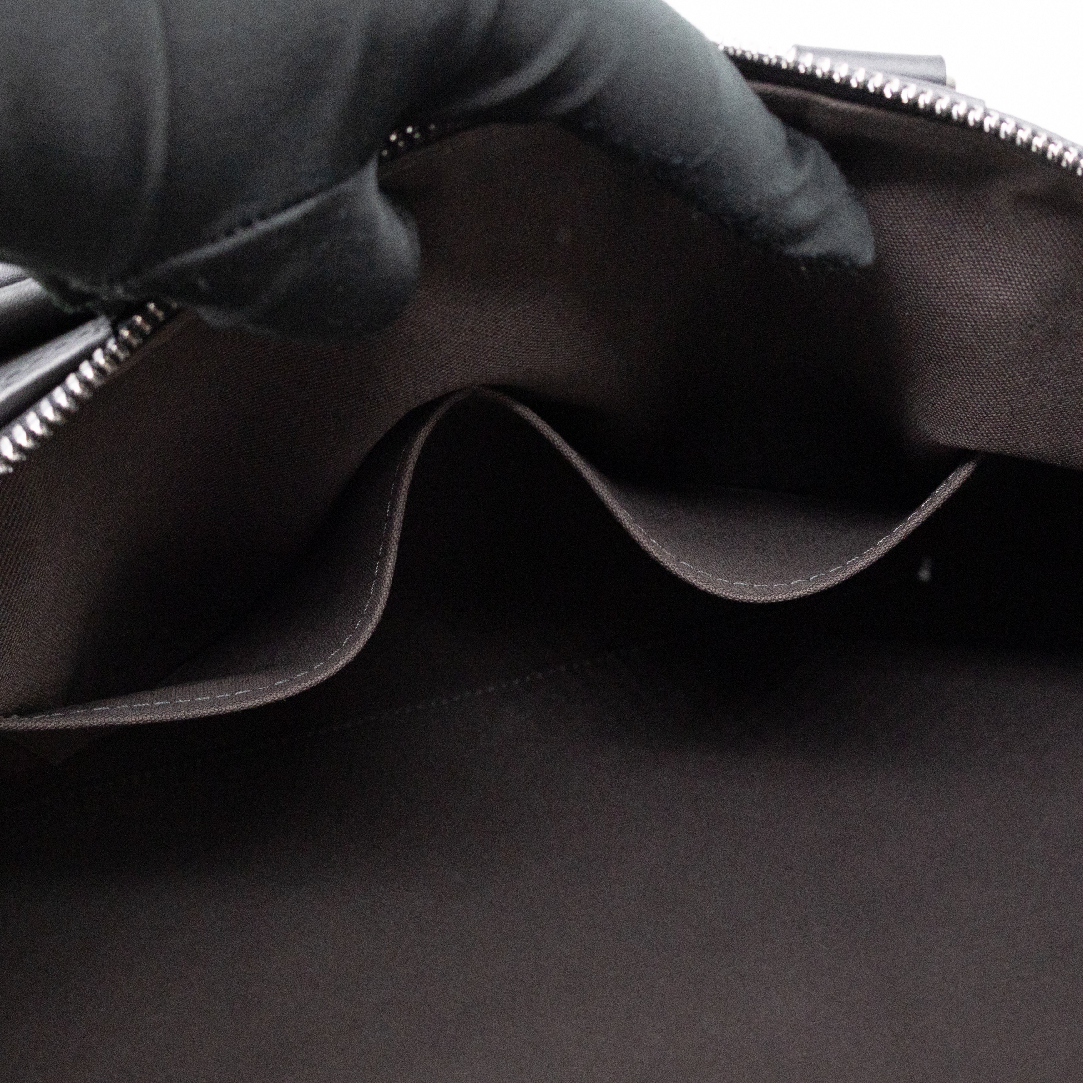 Keepall 55 Bandouliere Onyx Damier Infini Leather