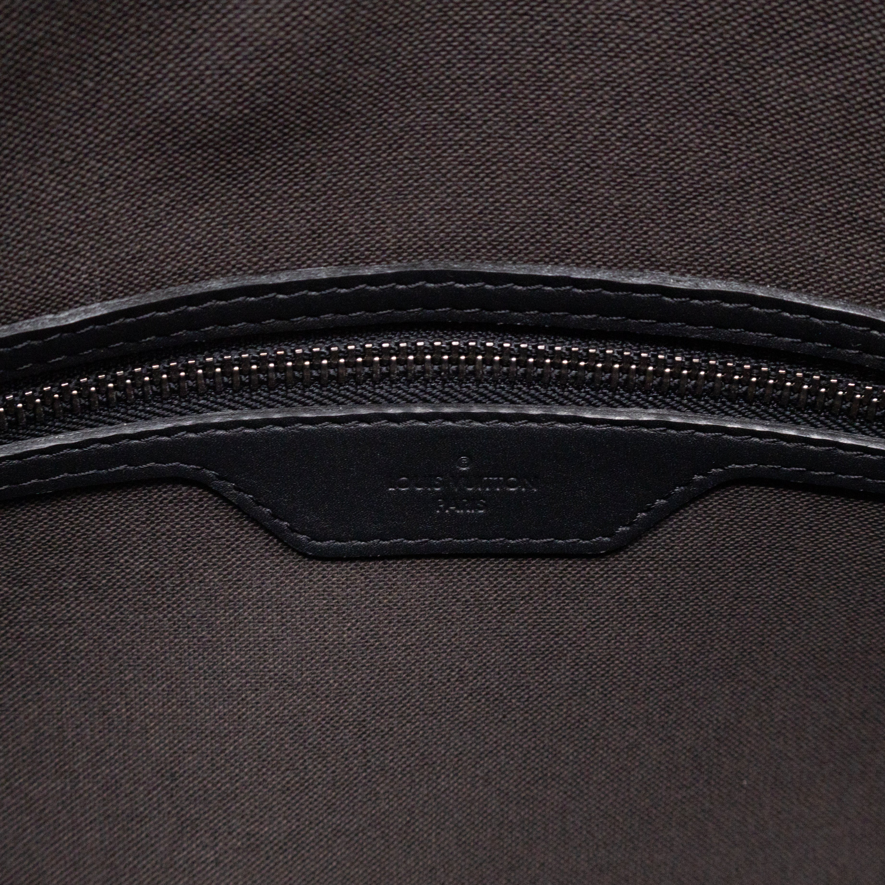 Keepall 55 Bandouliere Onyx Damier Infini Leather