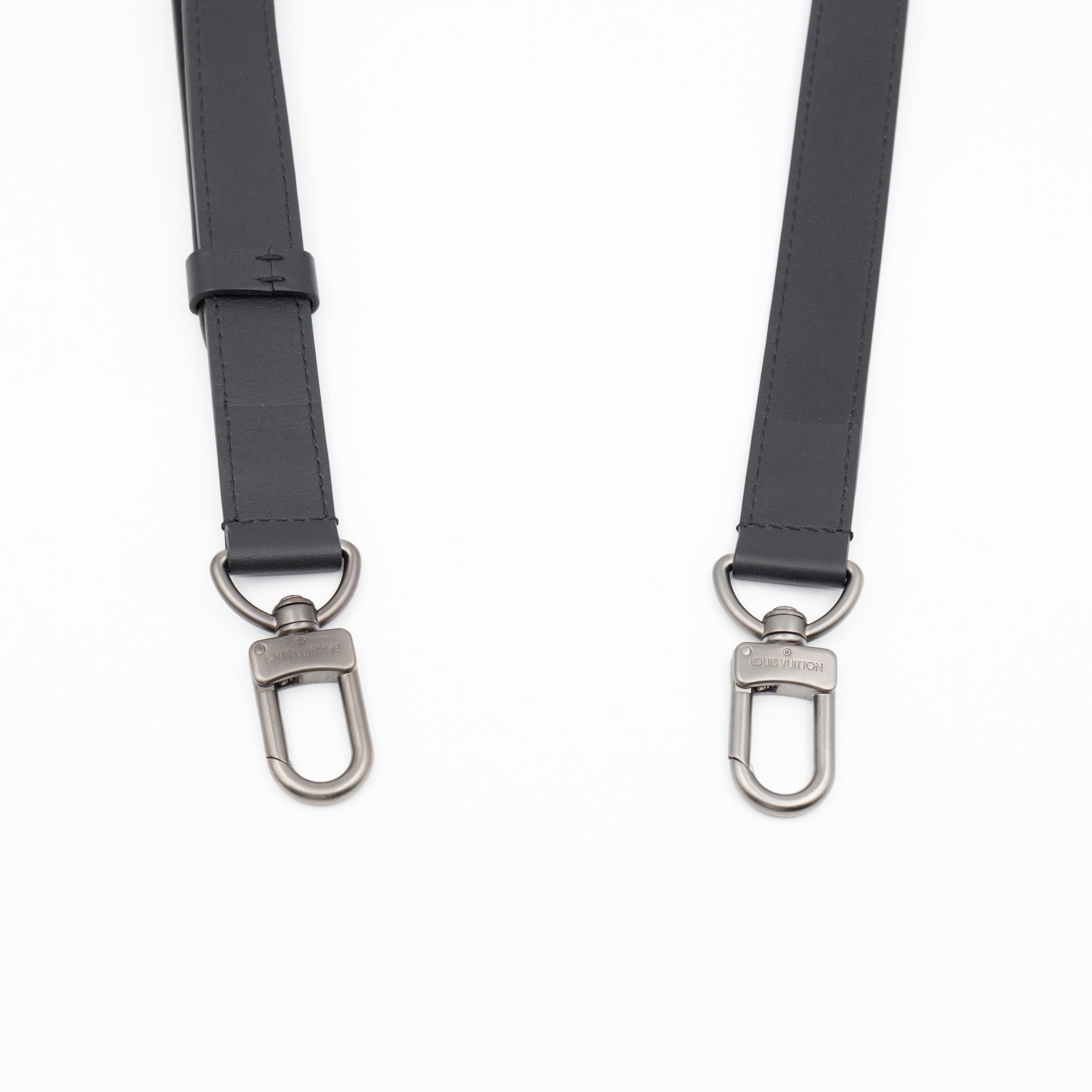 Keepall 55 Bandouliere Onyx Damier Infini Leather