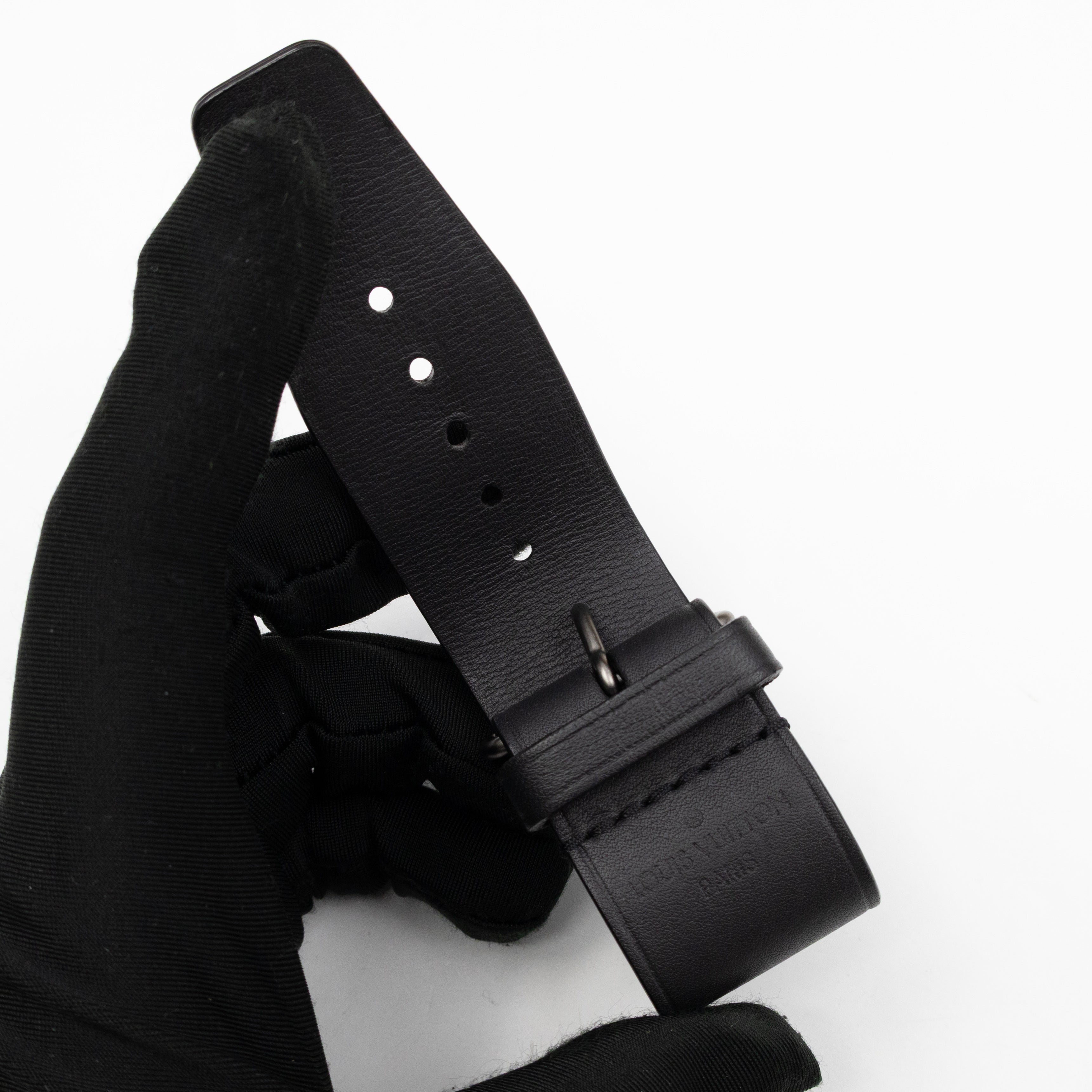 Keepall 55 Bandouliere Onyx Damier Infini Leather