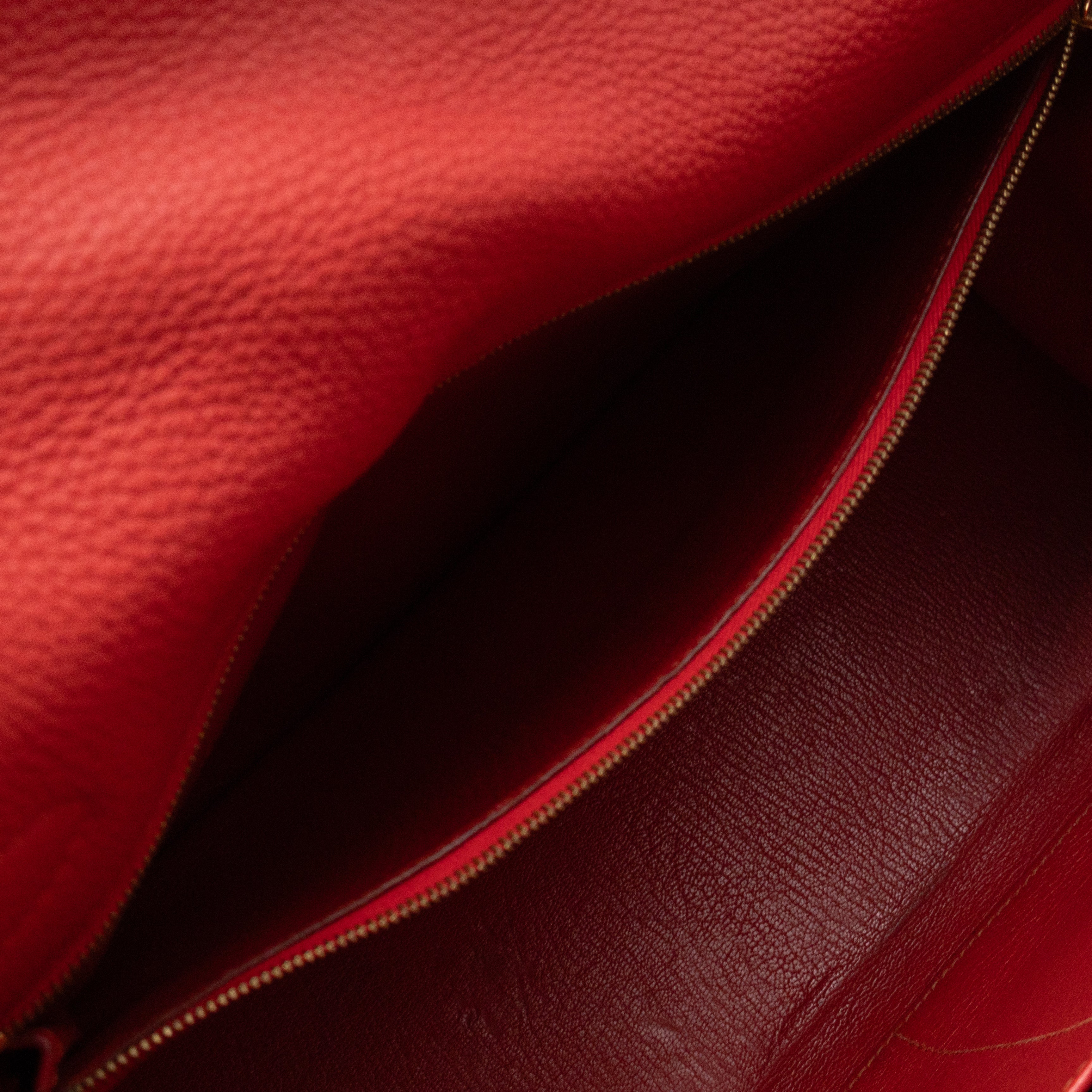 Kelly 32 Rouge Casaque Taurillon Clemence Leather