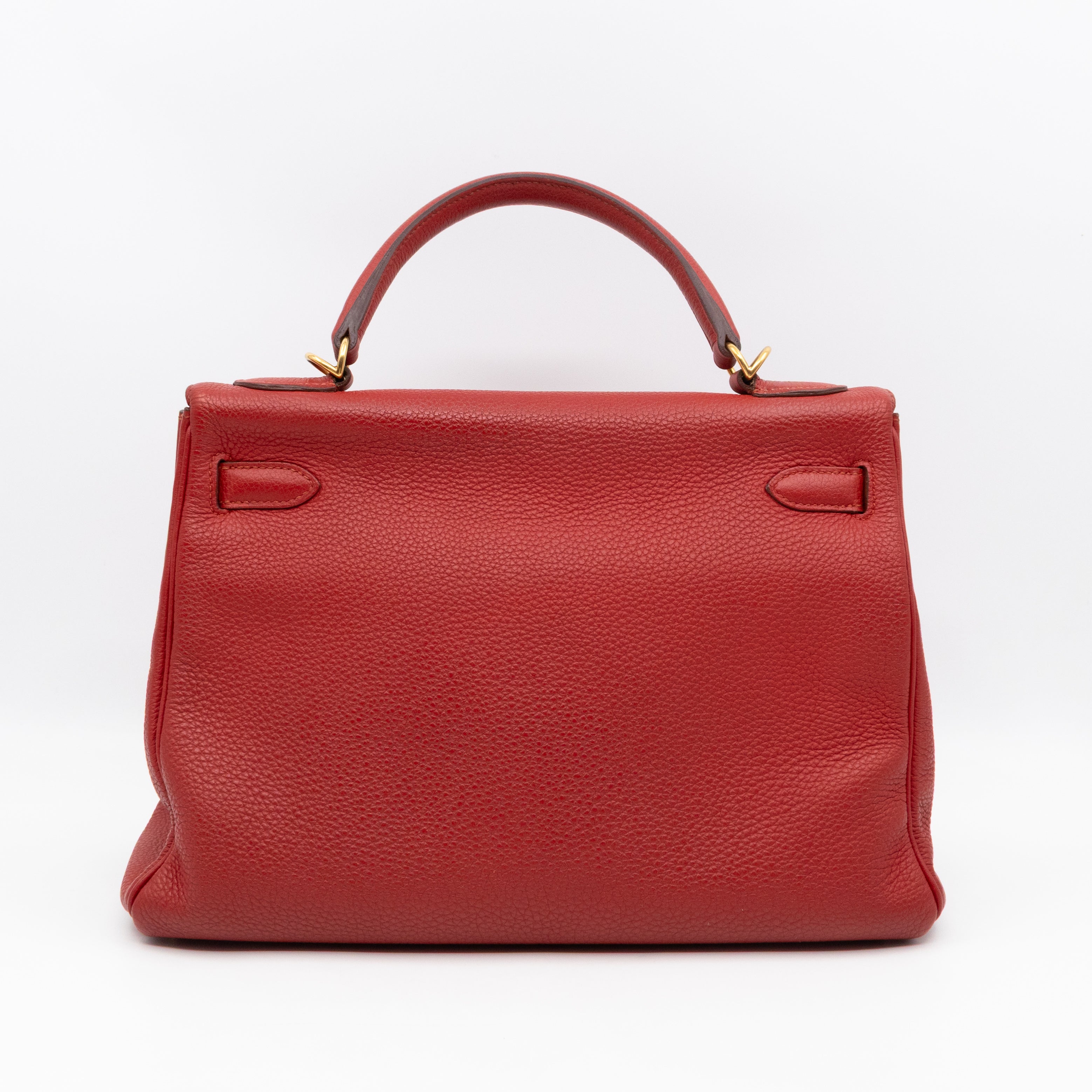 Kelly 32 Rouge Casaque Taurillon Clemence Leather