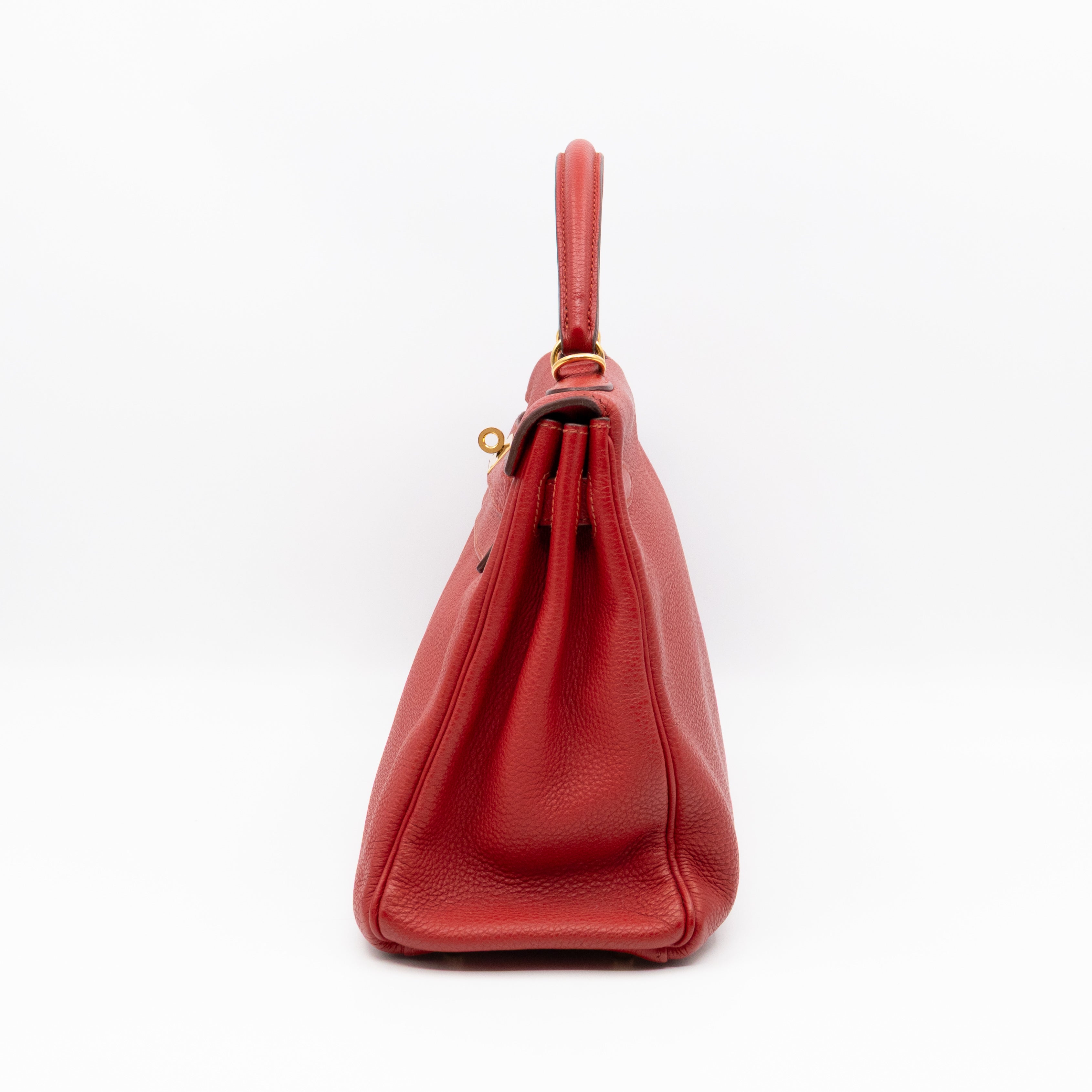 Kelly 32 Rouge Casaque Taurillon Clemence Leather