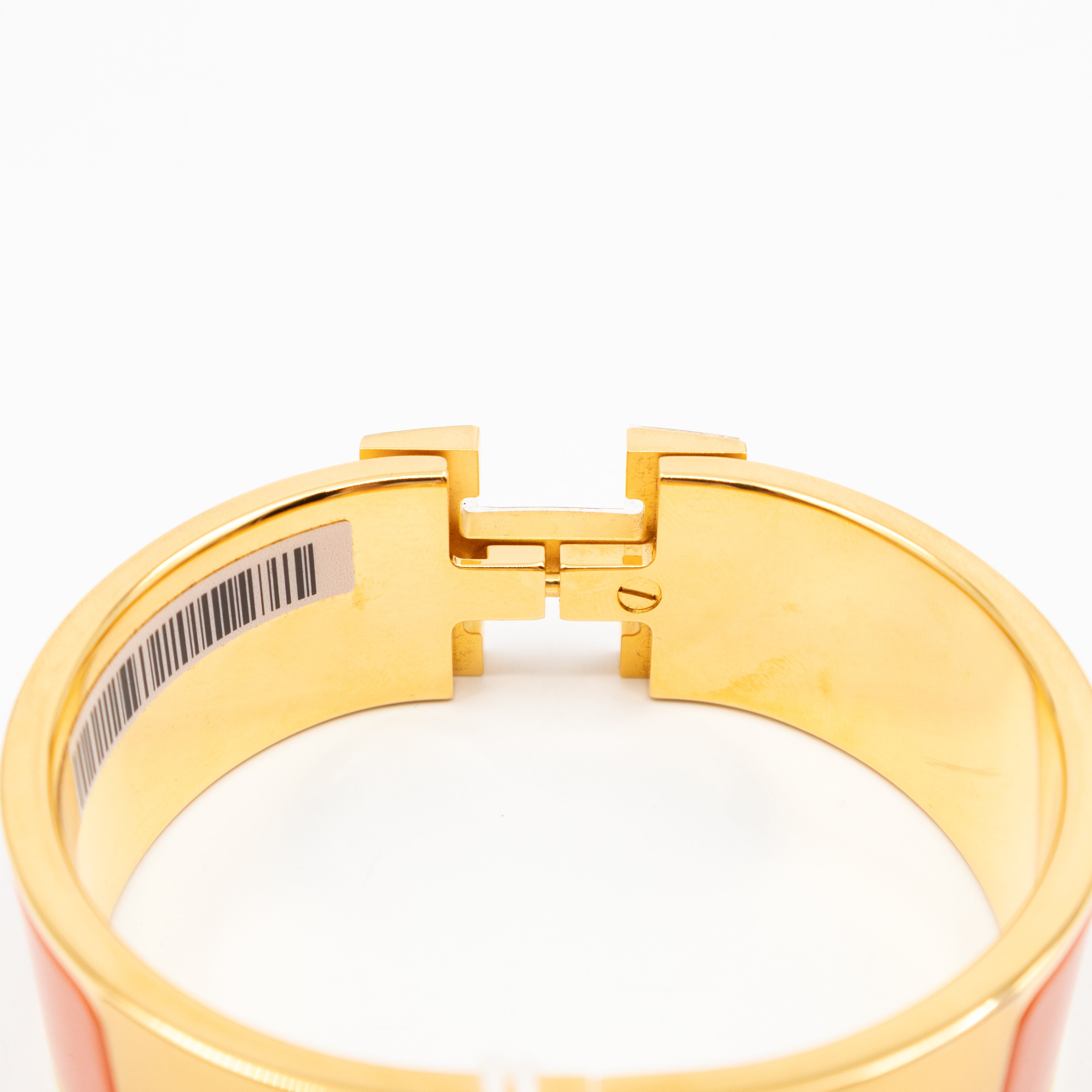 Clic Clac H Bracelet PM Orange & Gold