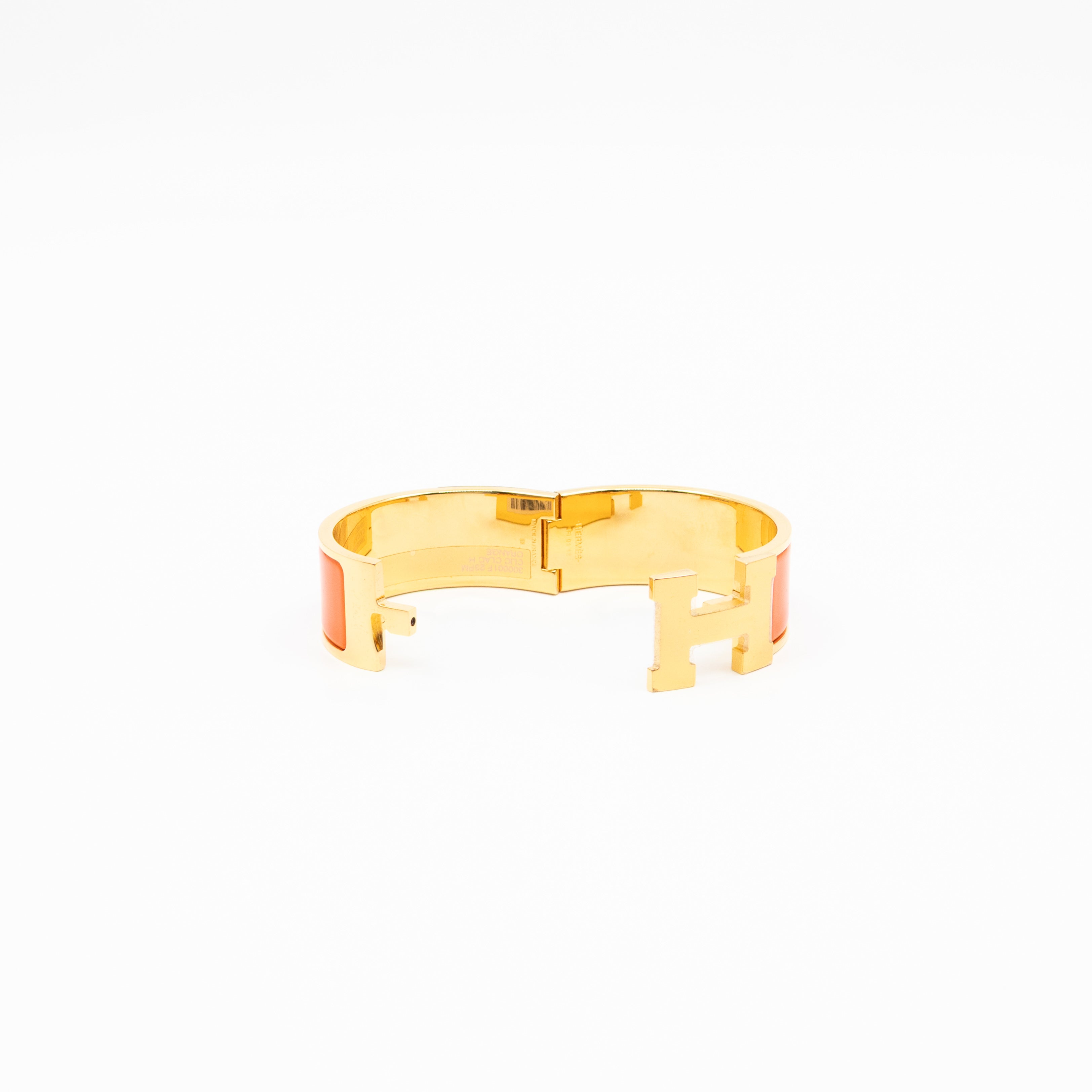 Clic Clac H Bracelet PM Orange & Gold