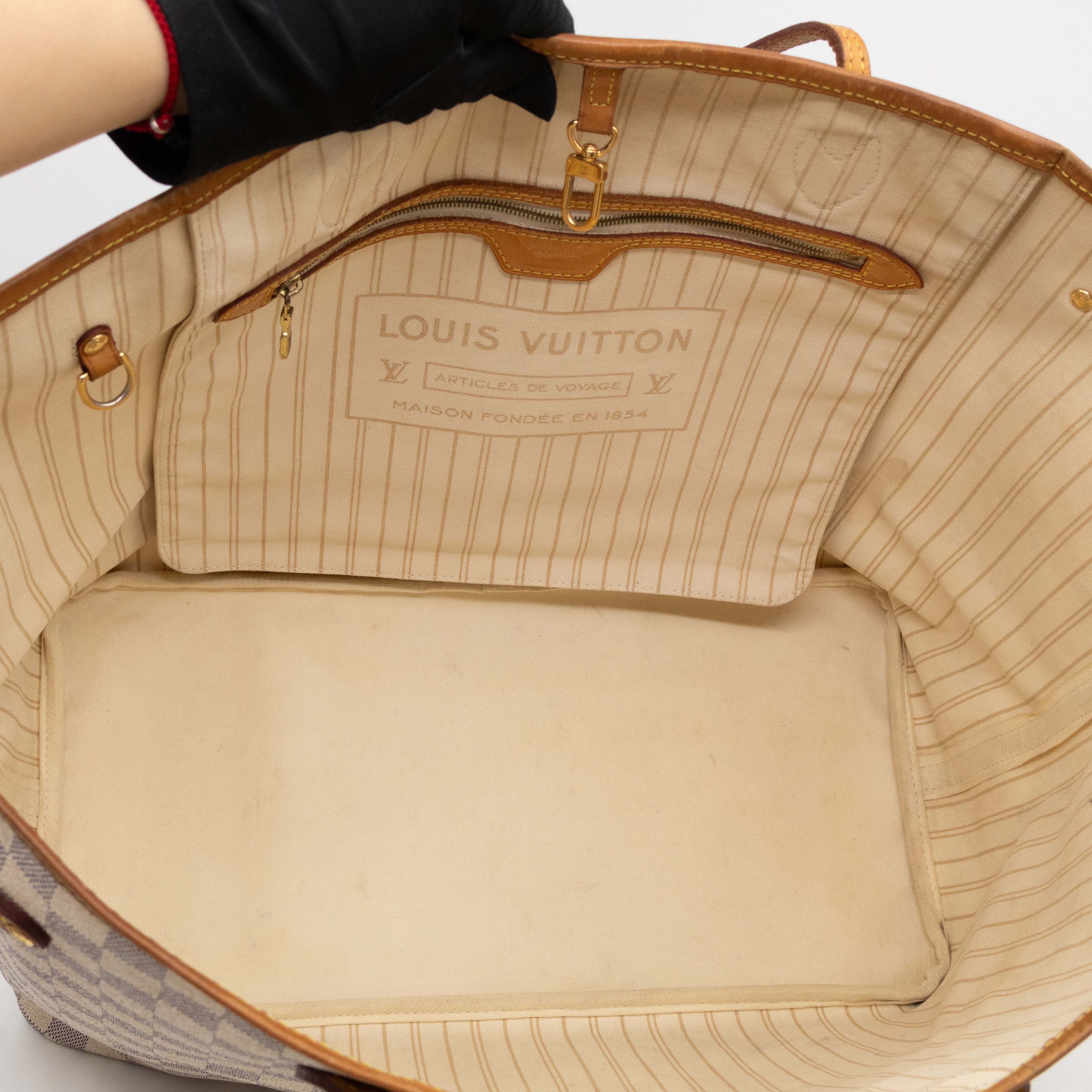 Neverfull GM with Pochette Damier Azur