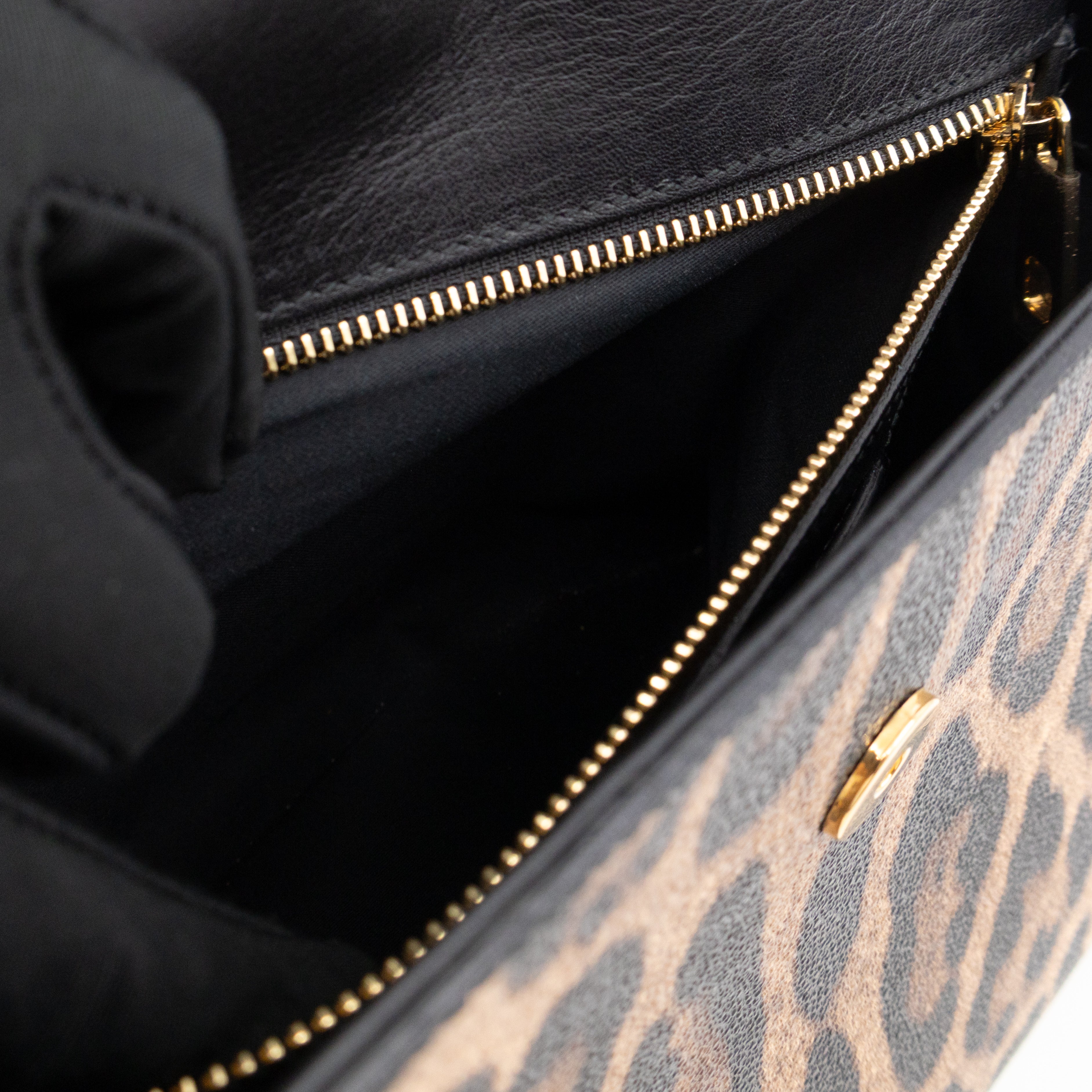 Sicily Large Leopard Dauphine Leather