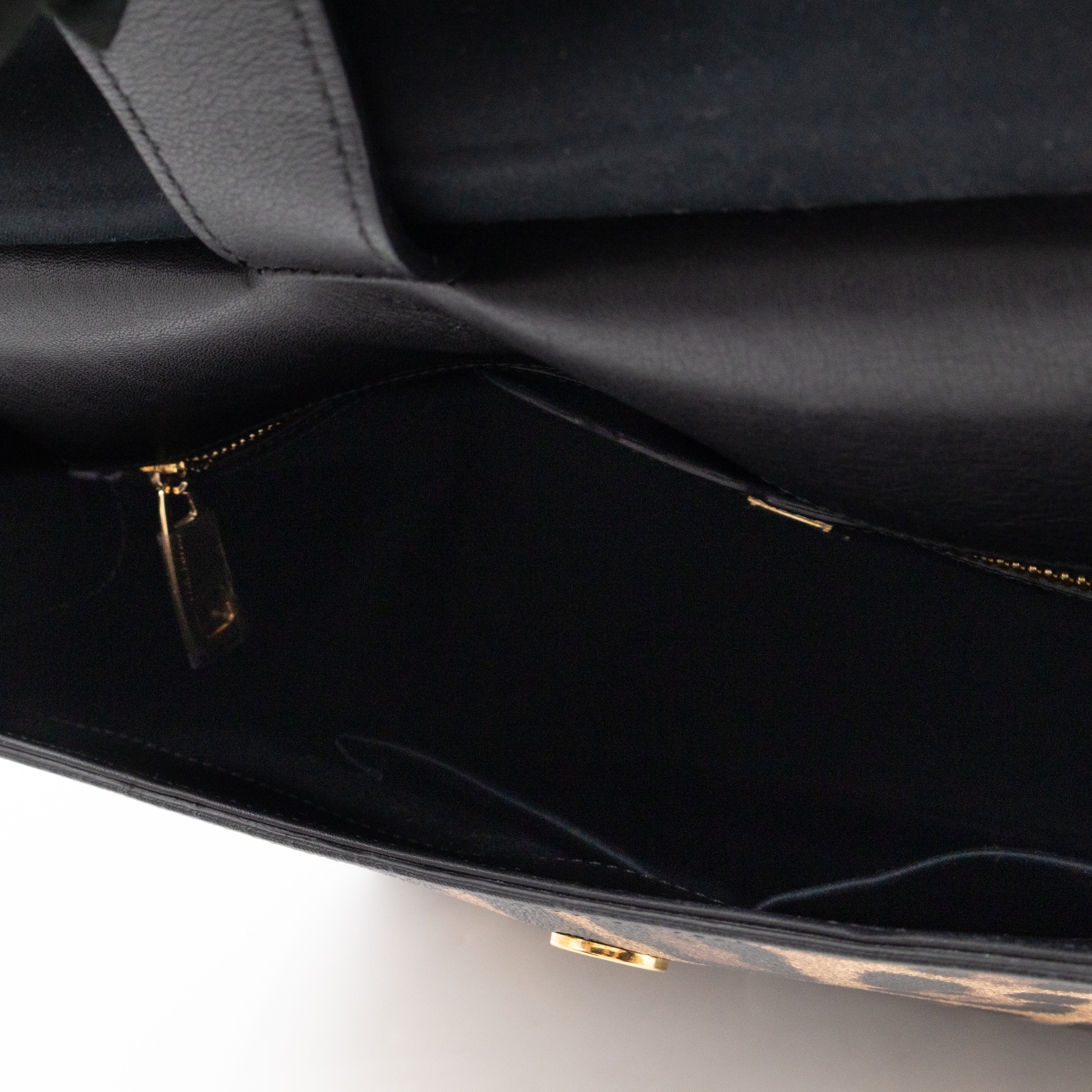 Sicily Large Leopard Dauphine Leather
