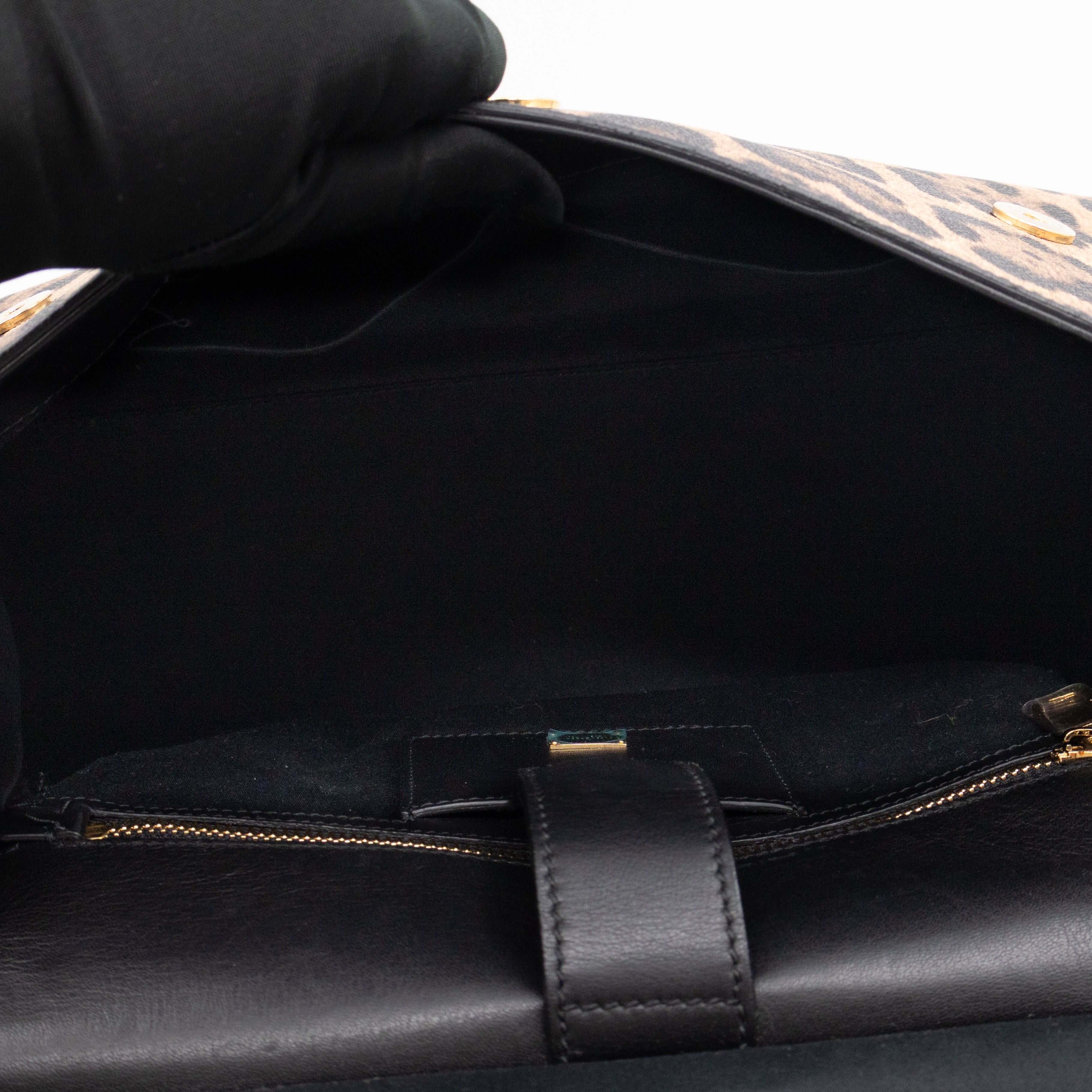 Sicily Large Leopard Dauphine Leather