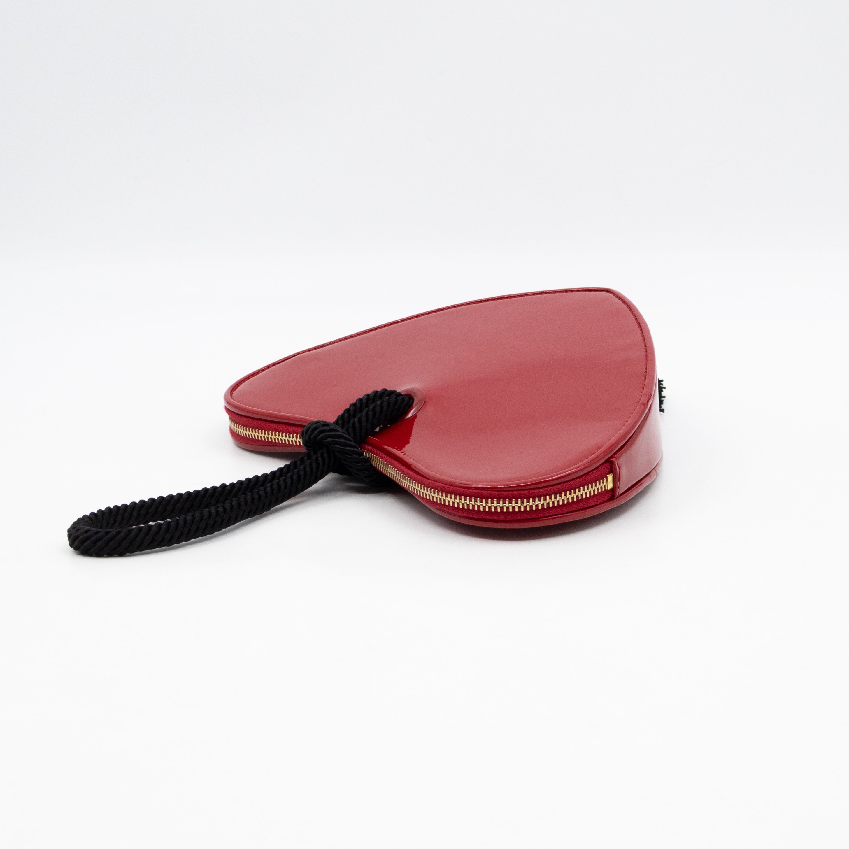 Sac Coeur Heart Clutch Red Patent Leather