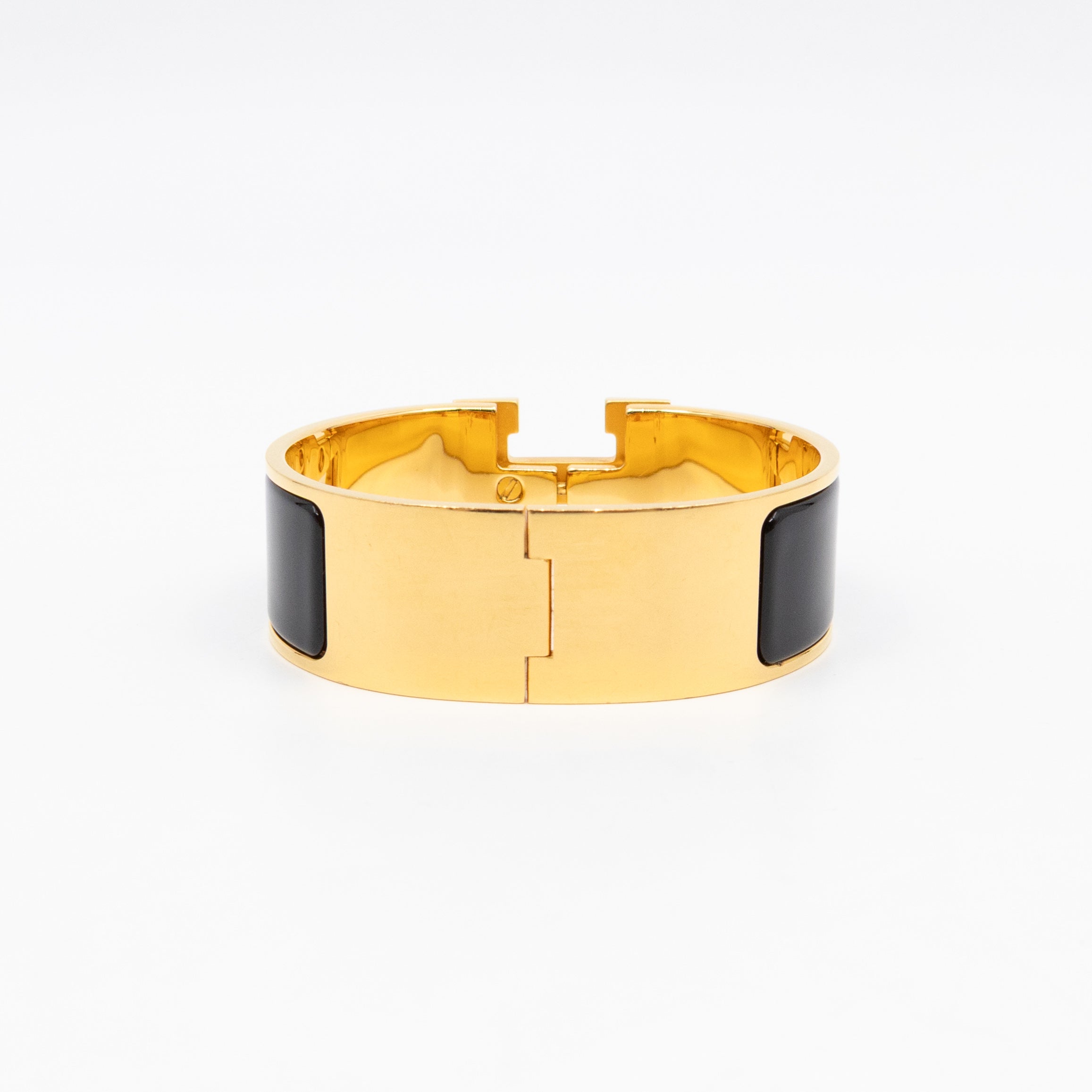 Clic Clac H Bracelet PM Black & Gold