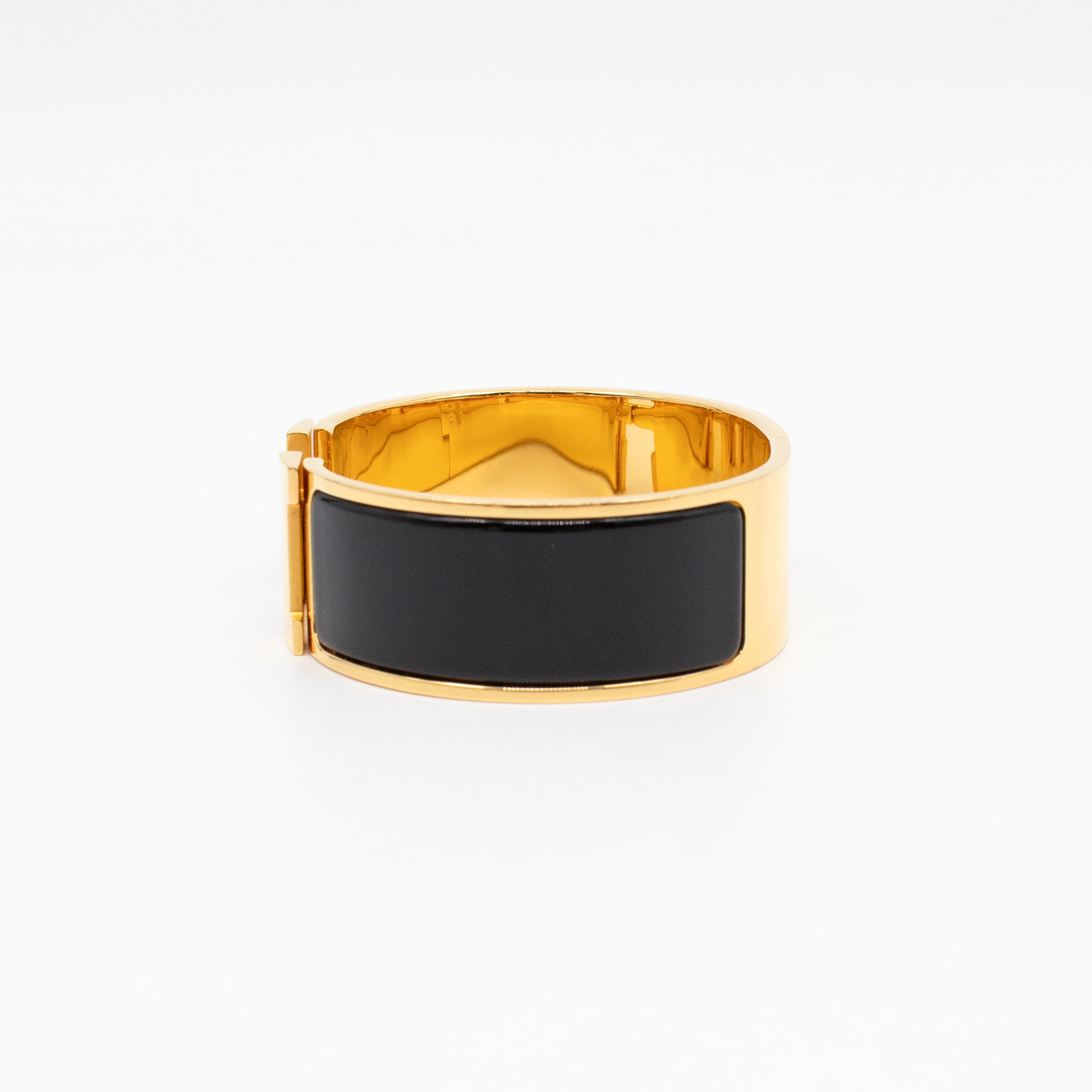 Clic Clac H Bracelet PM Black & Gold