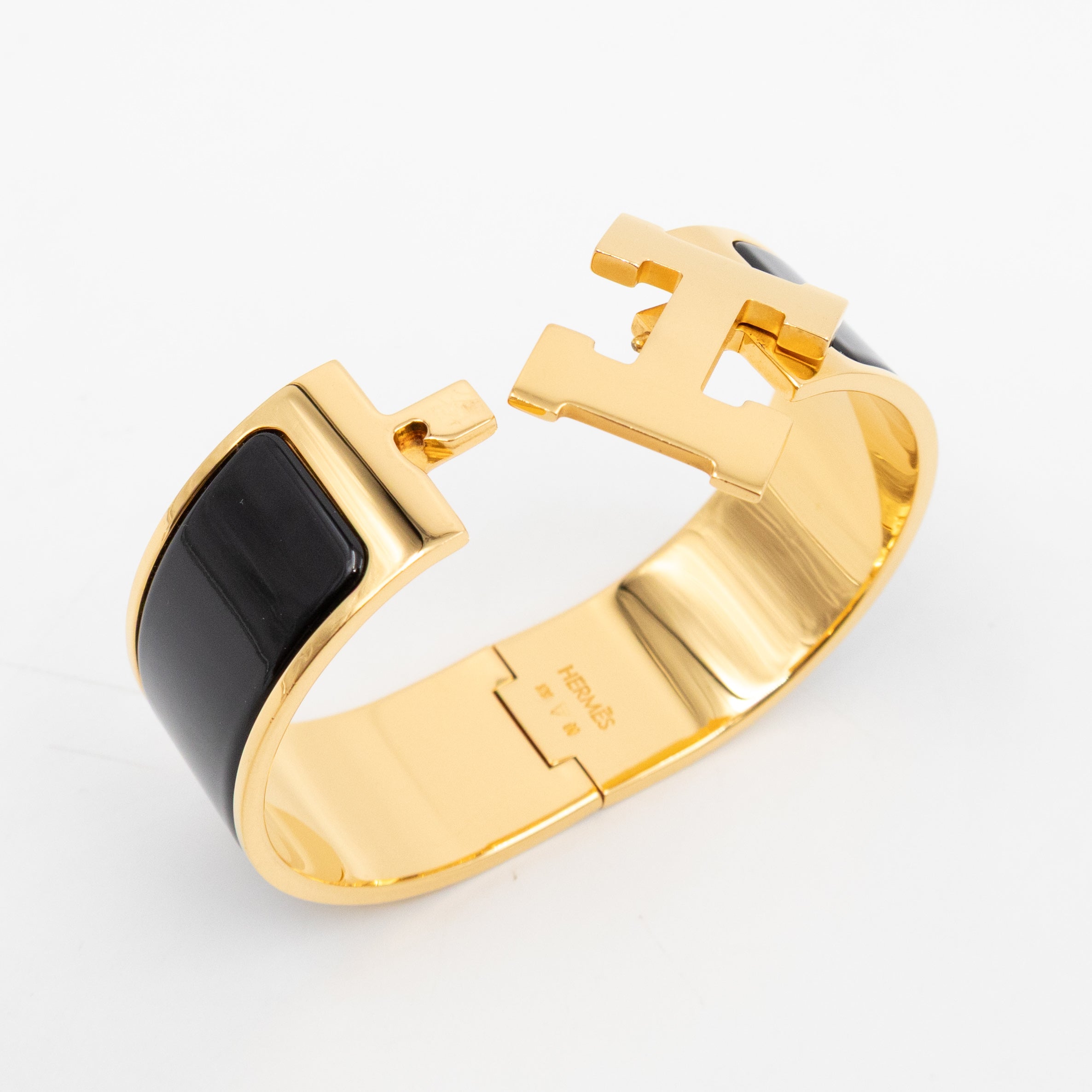 Clic Clac H Bracelet PM Black & Gold