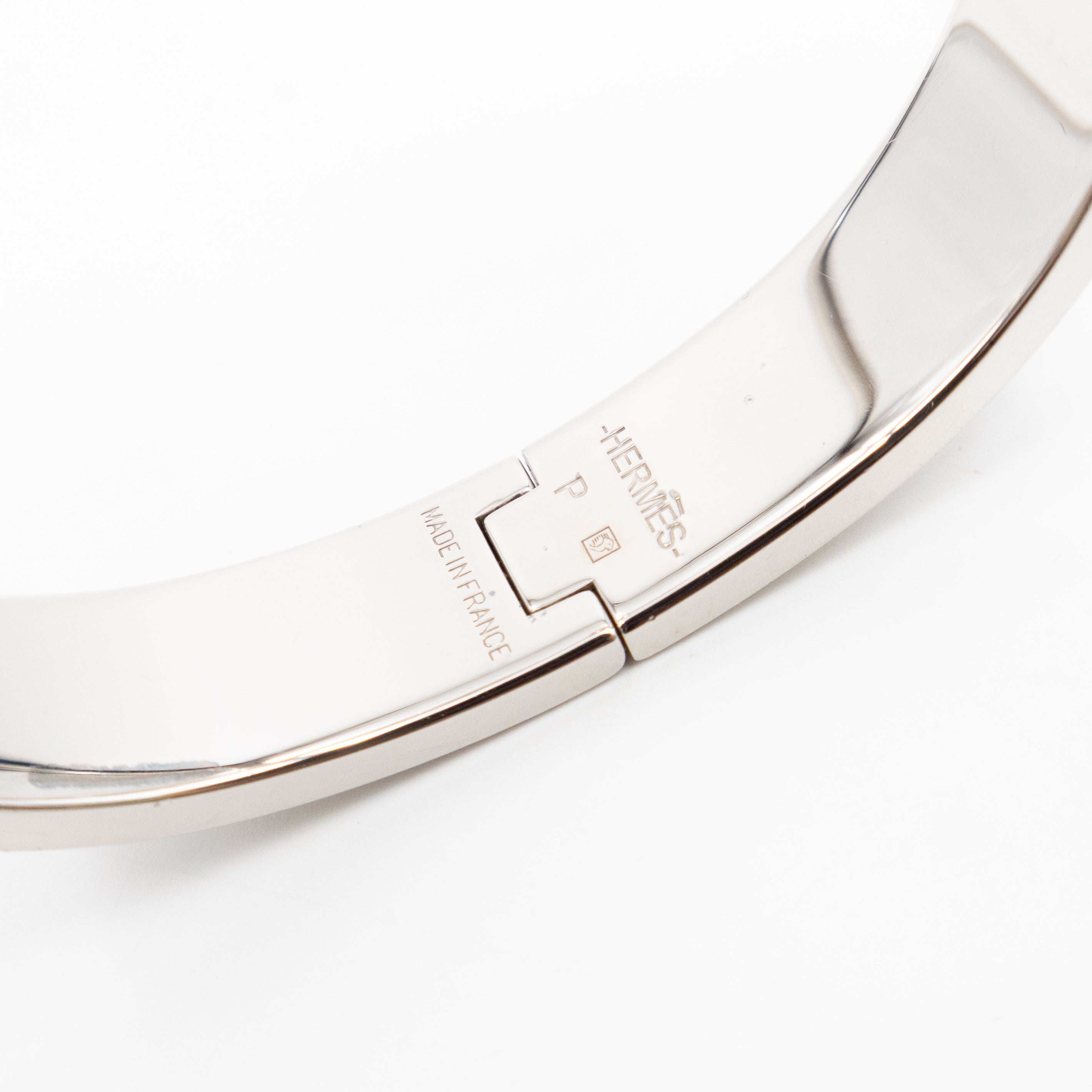 Clic H Bracelet PM White & Silver