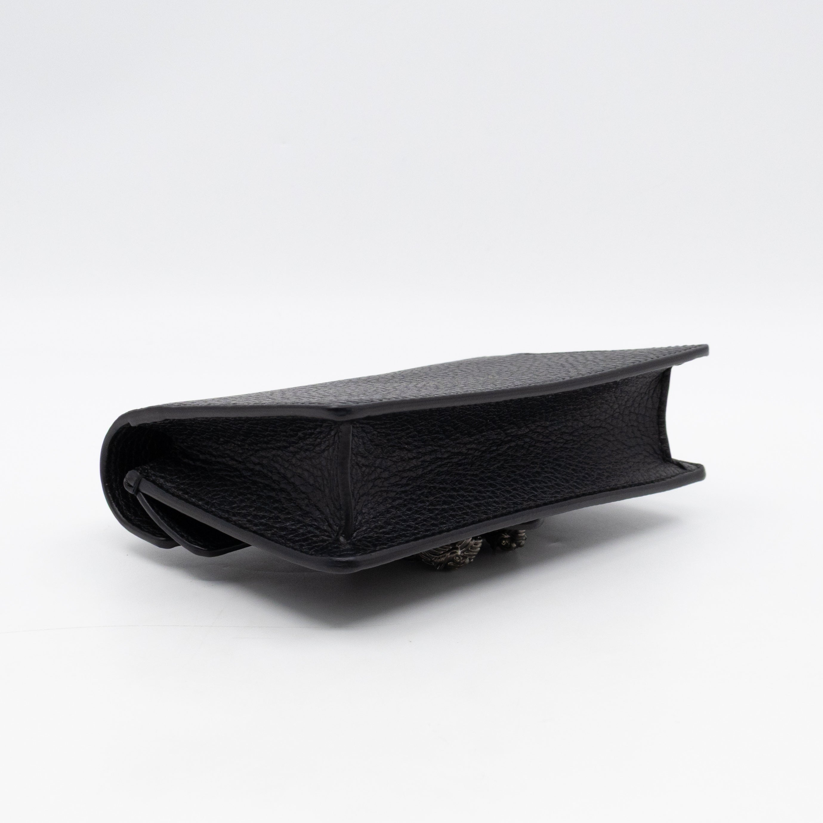 Dionysus Super Mini Black Leather