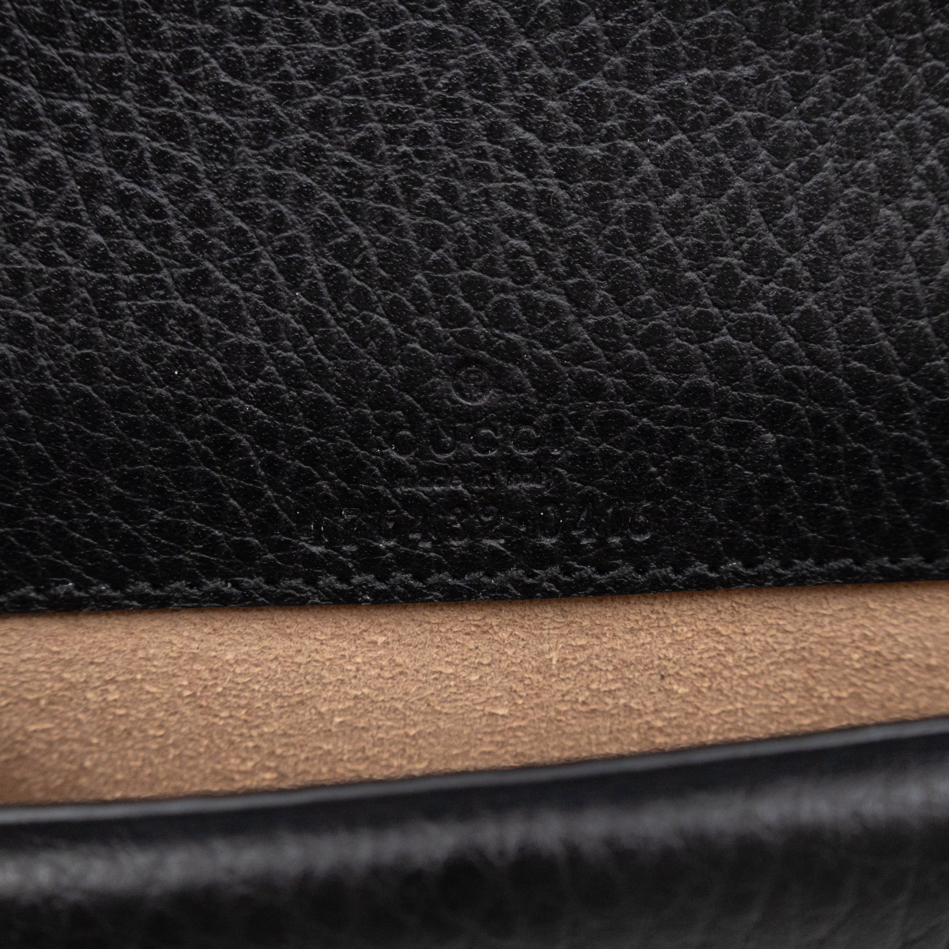 Dionysus Super Mini Black Leather