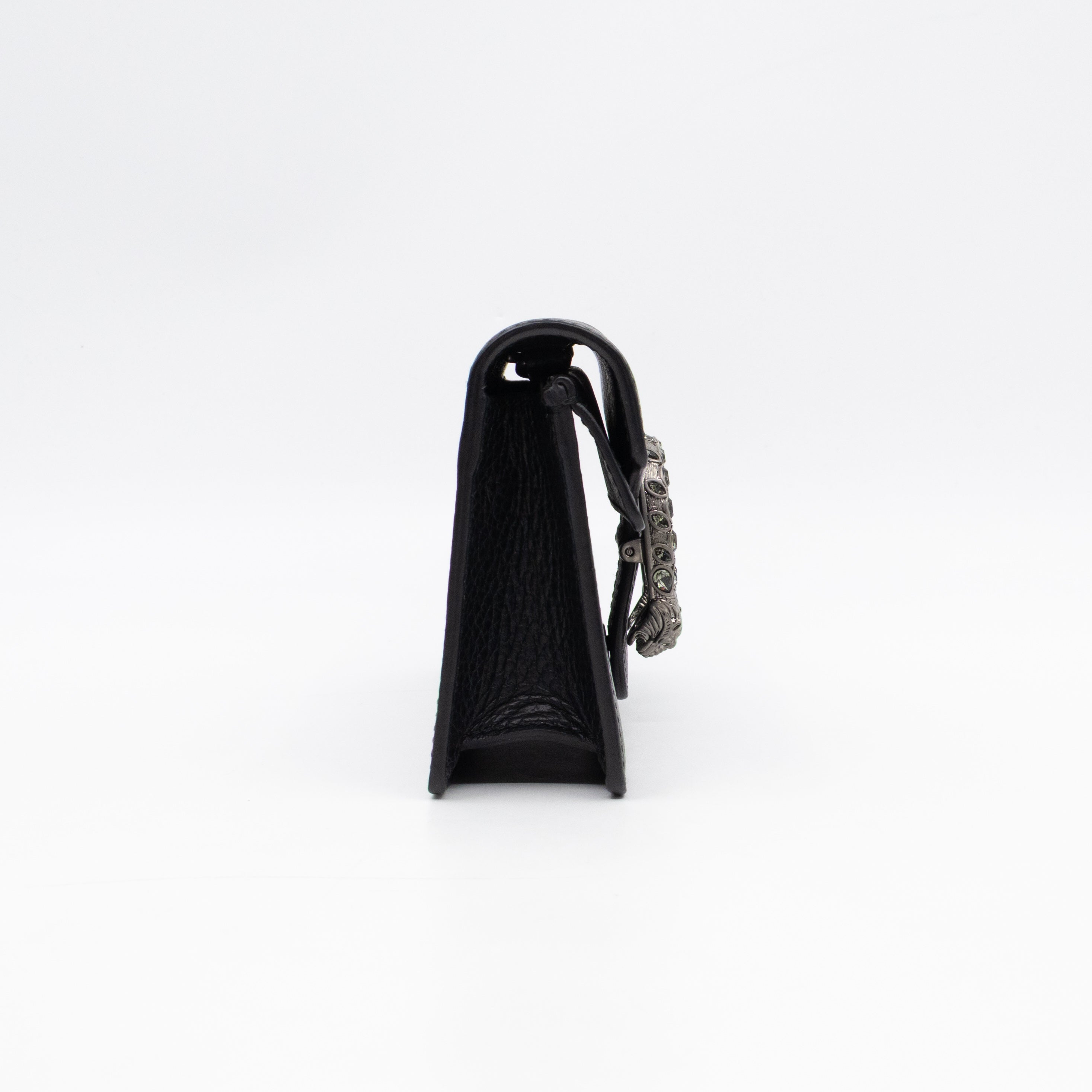 Dionysus Super Mini Black Leather