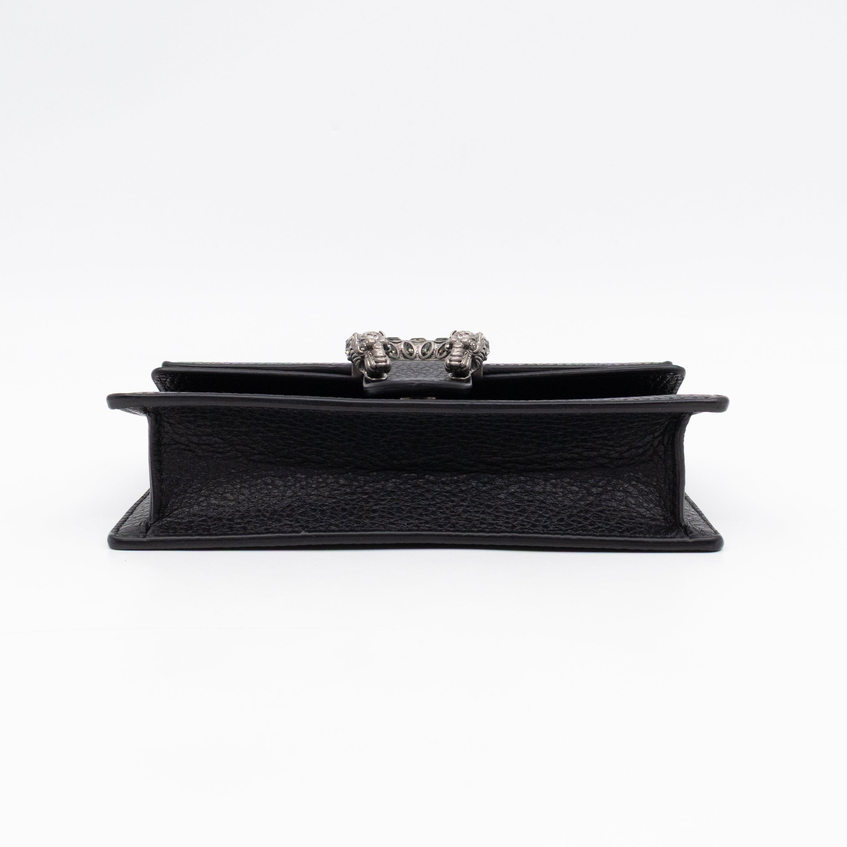Dionysus Super Mini Black Leather
