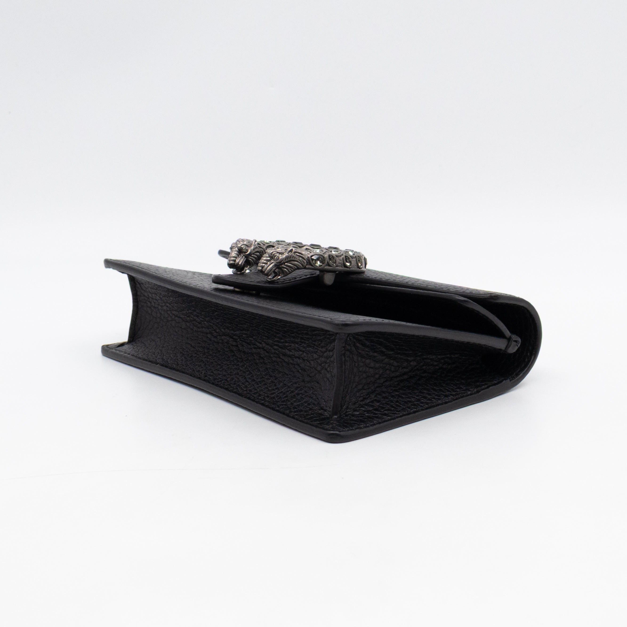 Dionysus Super Mini Black Leather