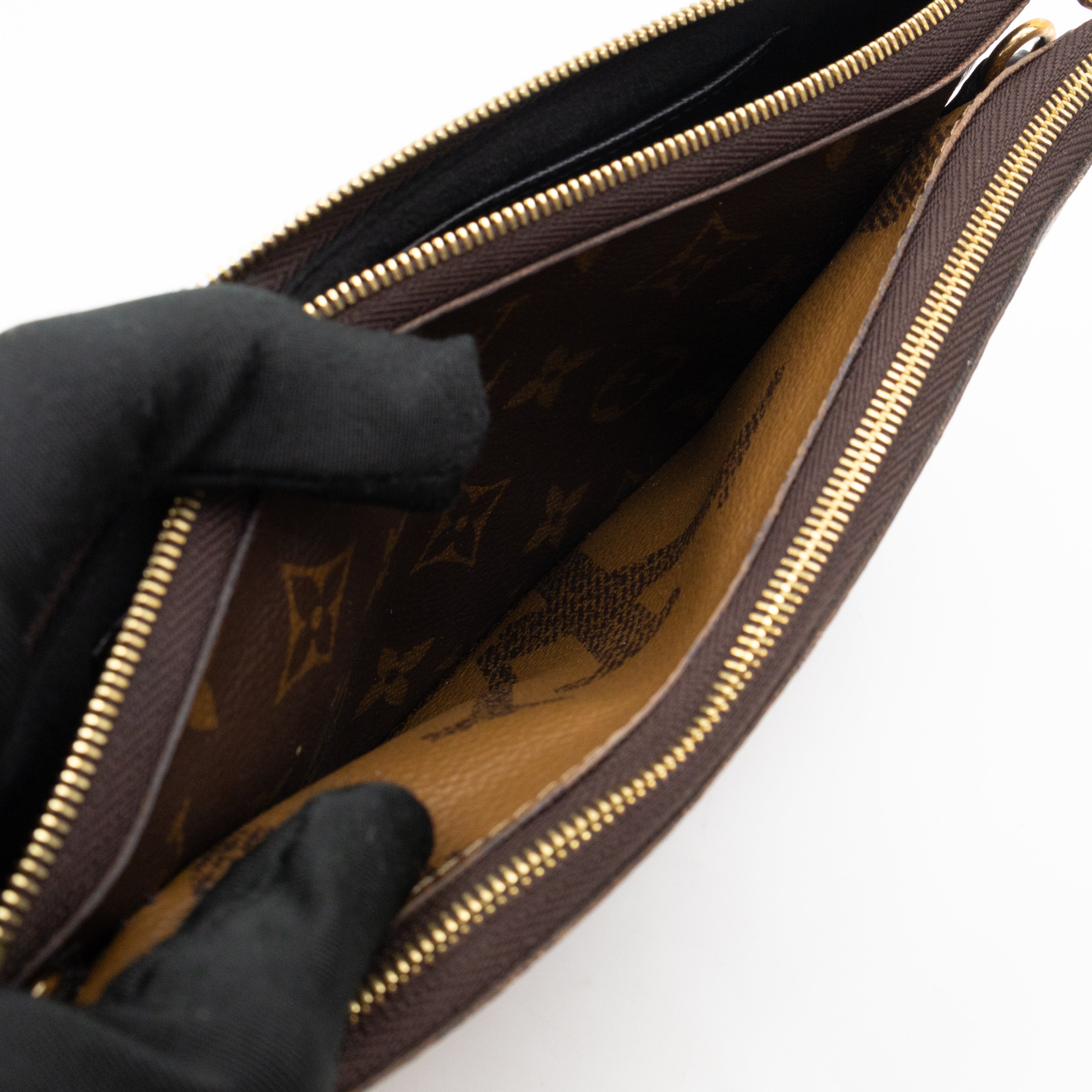 Double Zip Pochette Monogram Giant Reverse