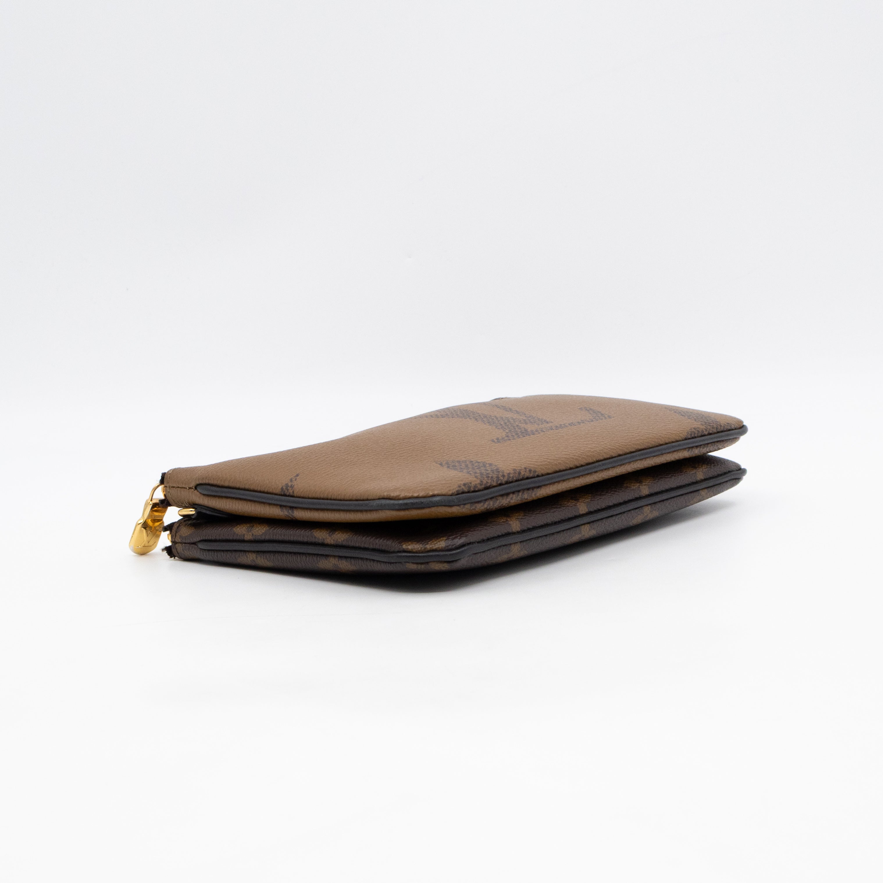 Double Zip Pochette Monogram Giant Reverse