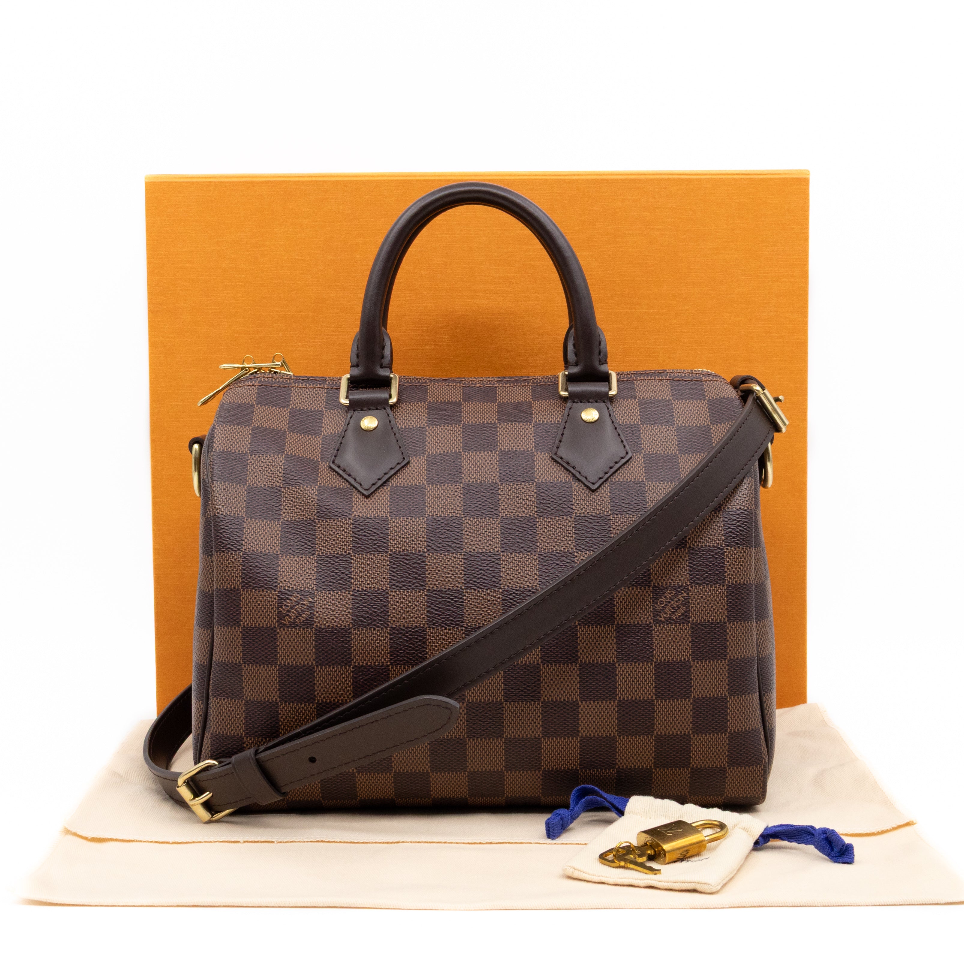 Speedy 25 Bandouliere Damier Ebene