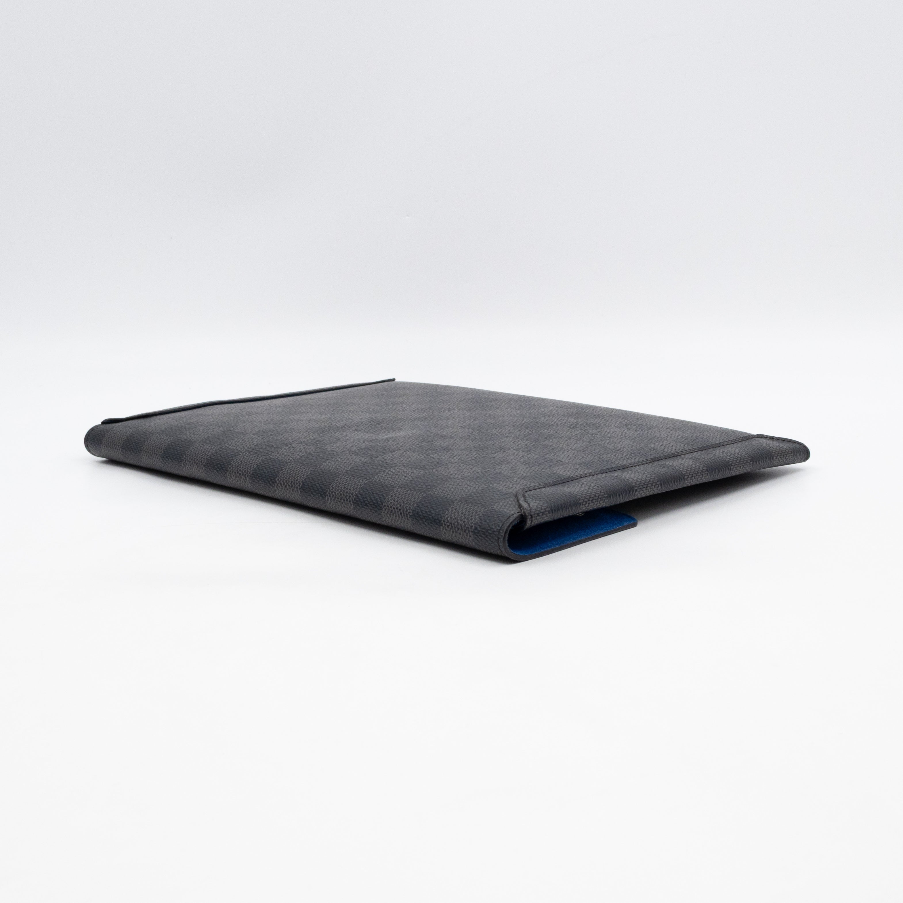Alpha Triple Pouch Large Damier Graphite