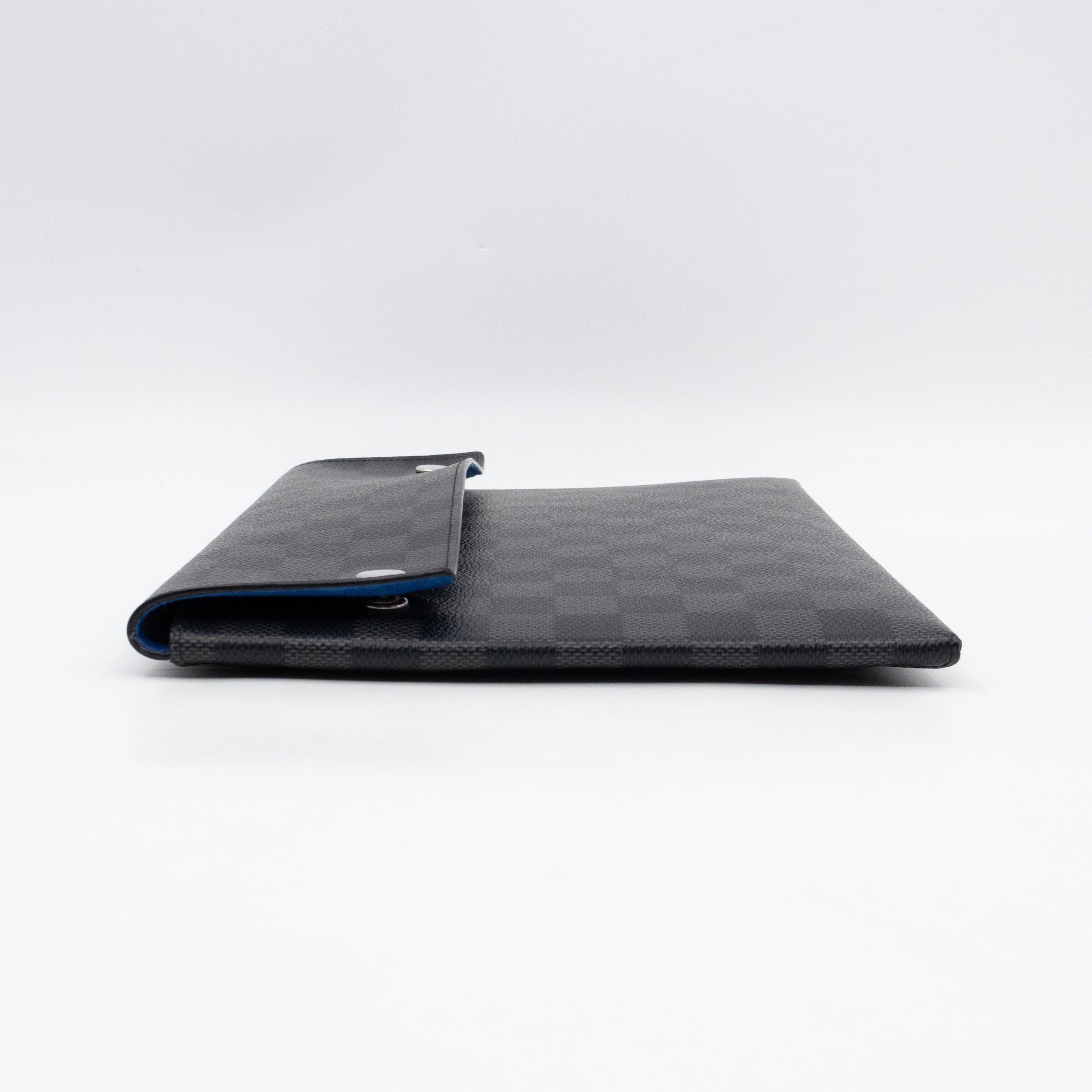 Alpha Triple Pouch Large Damier Graphite