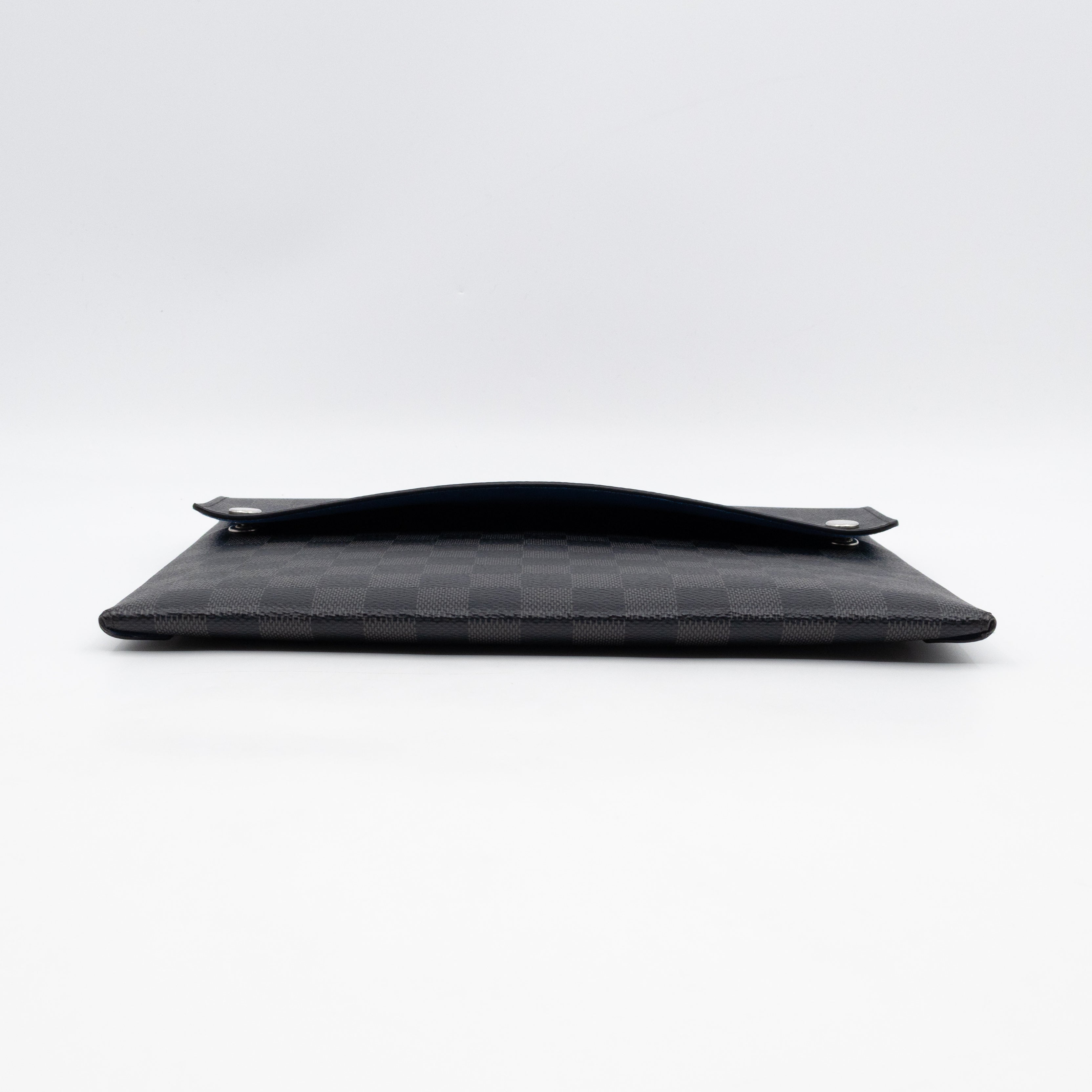 Alpha Triple Pouch Large Damier Graphite