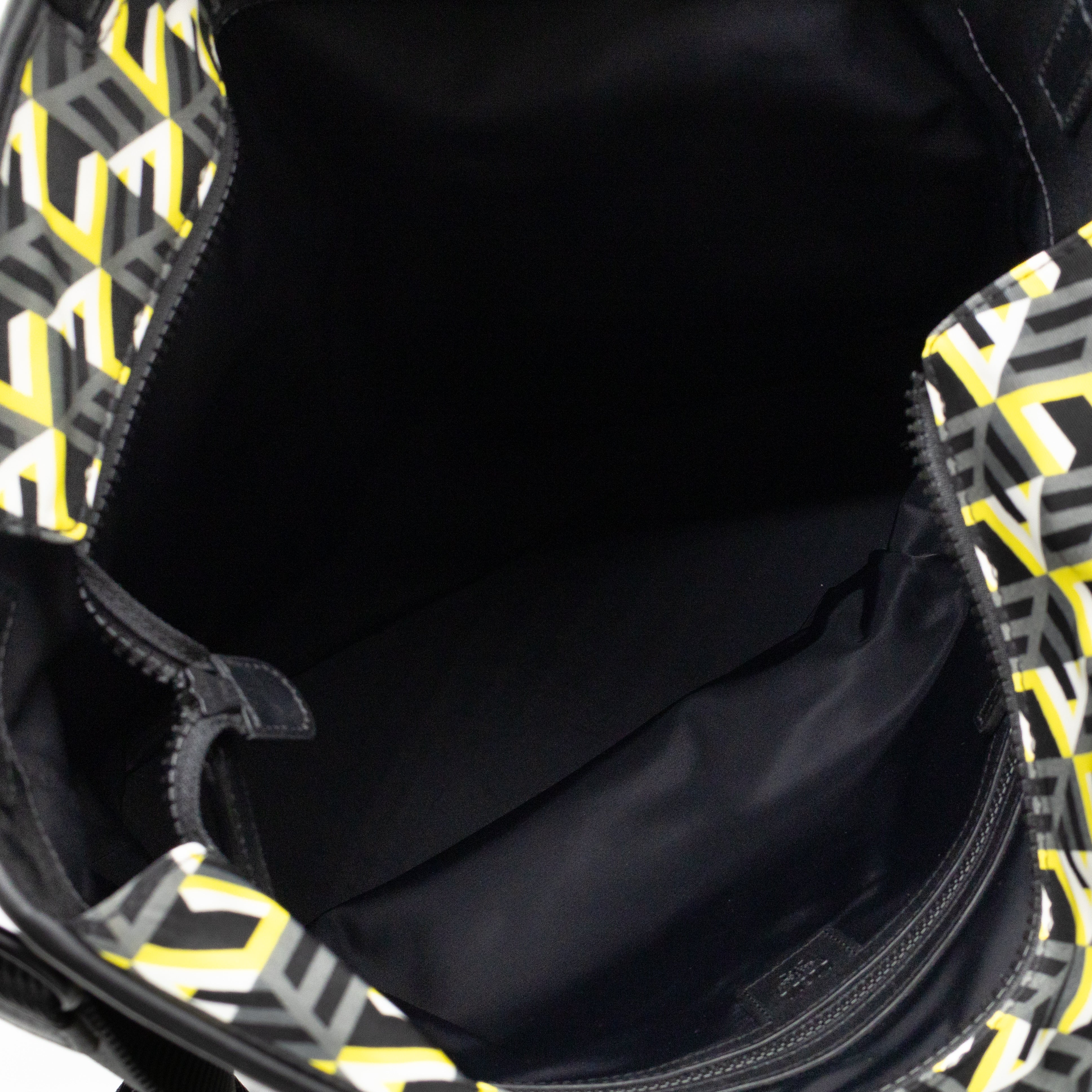 Cubic Logo Tote Bag Yellow Nylon