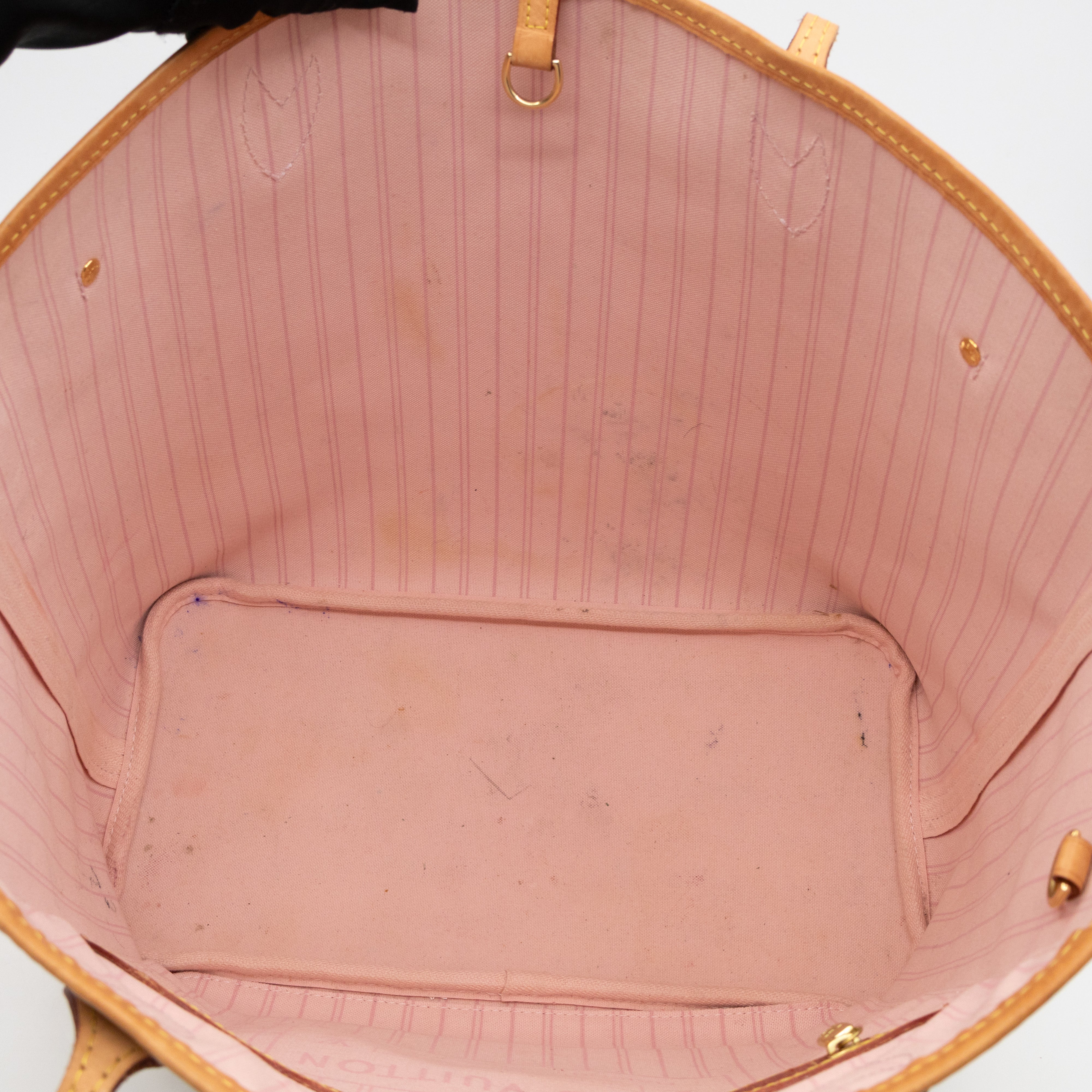 Neverfull MM Damier Azur Rose Ballerine