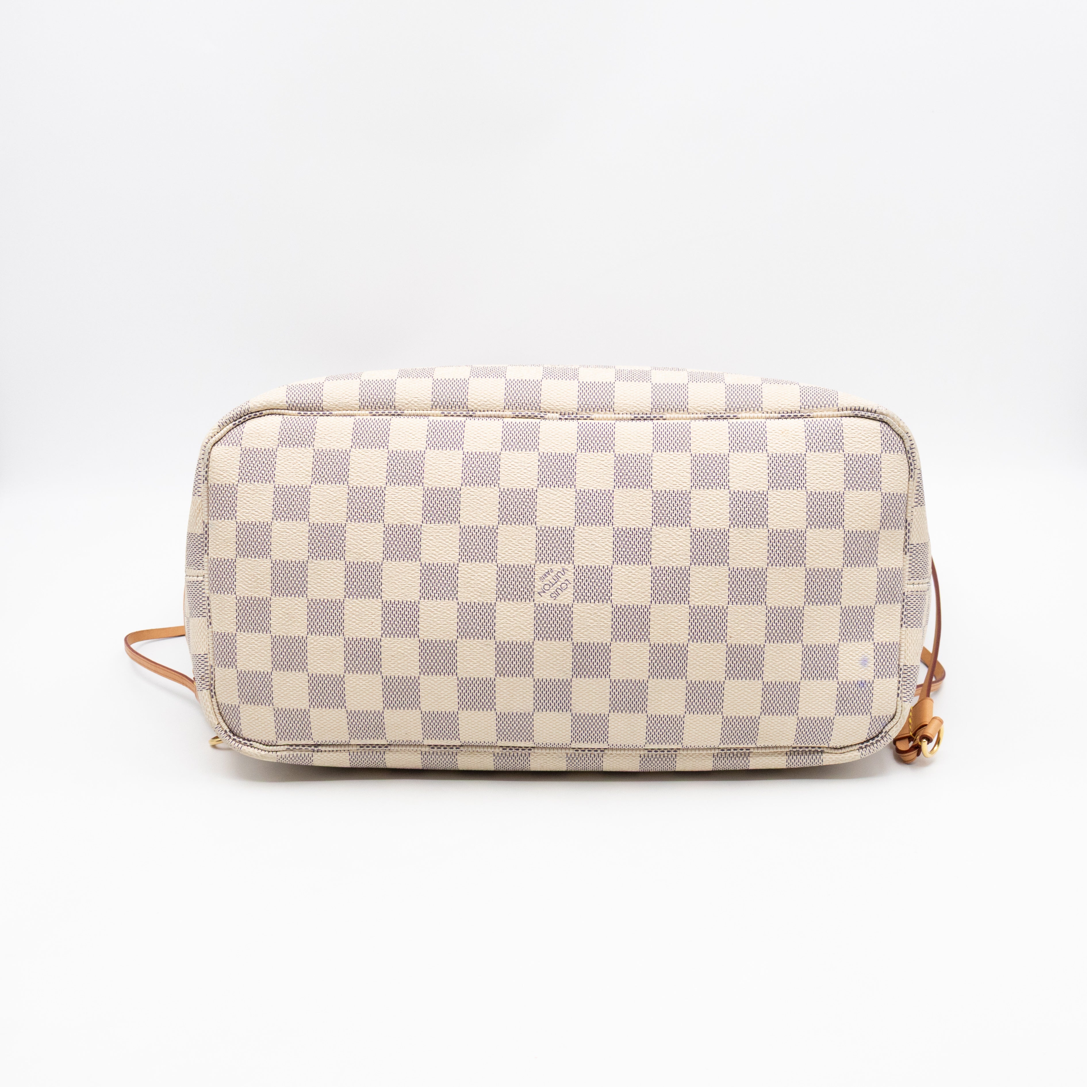 Neverfull MM Damier Azur Rose Ballerine