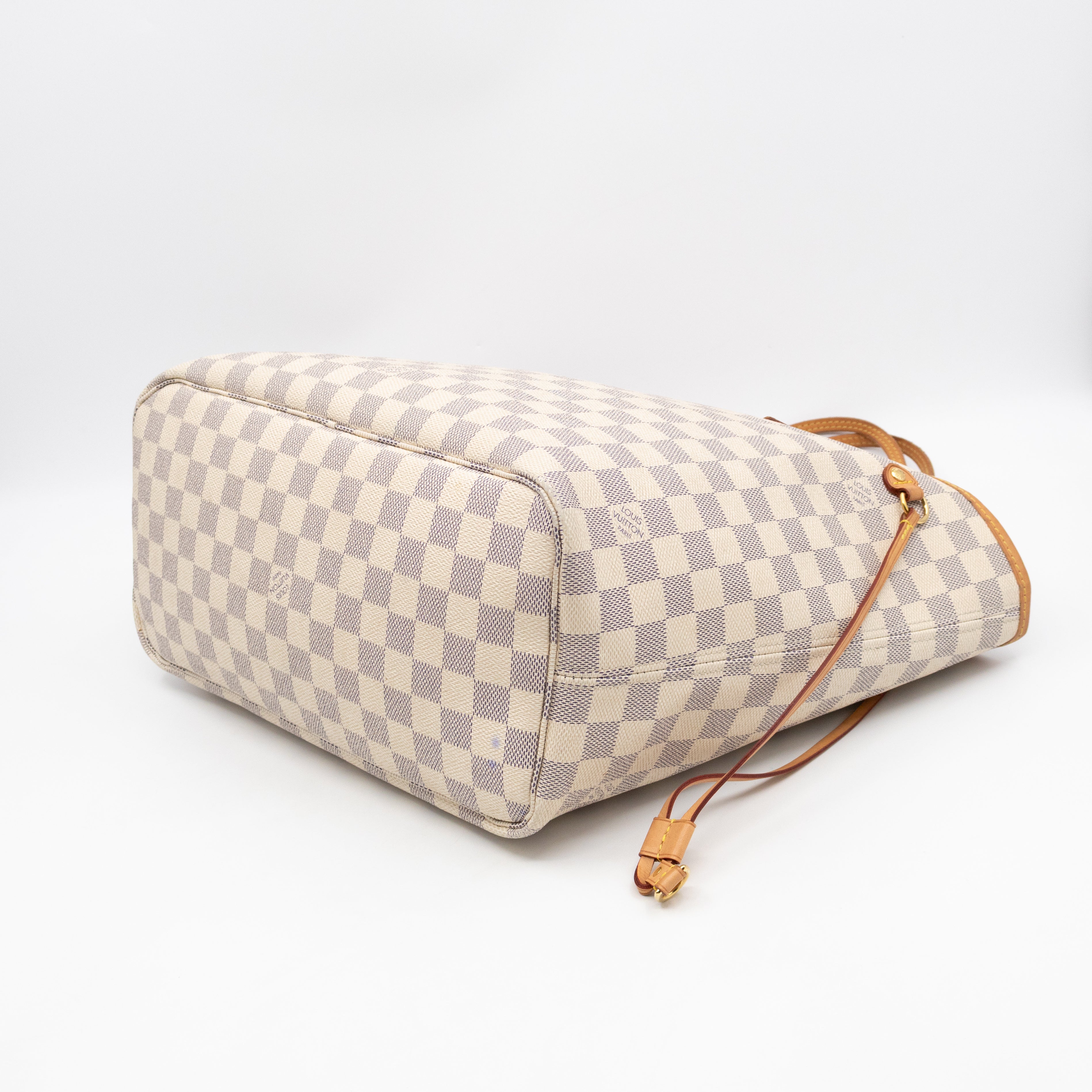 Neverfull MM Damier Azur Rose Ballerine