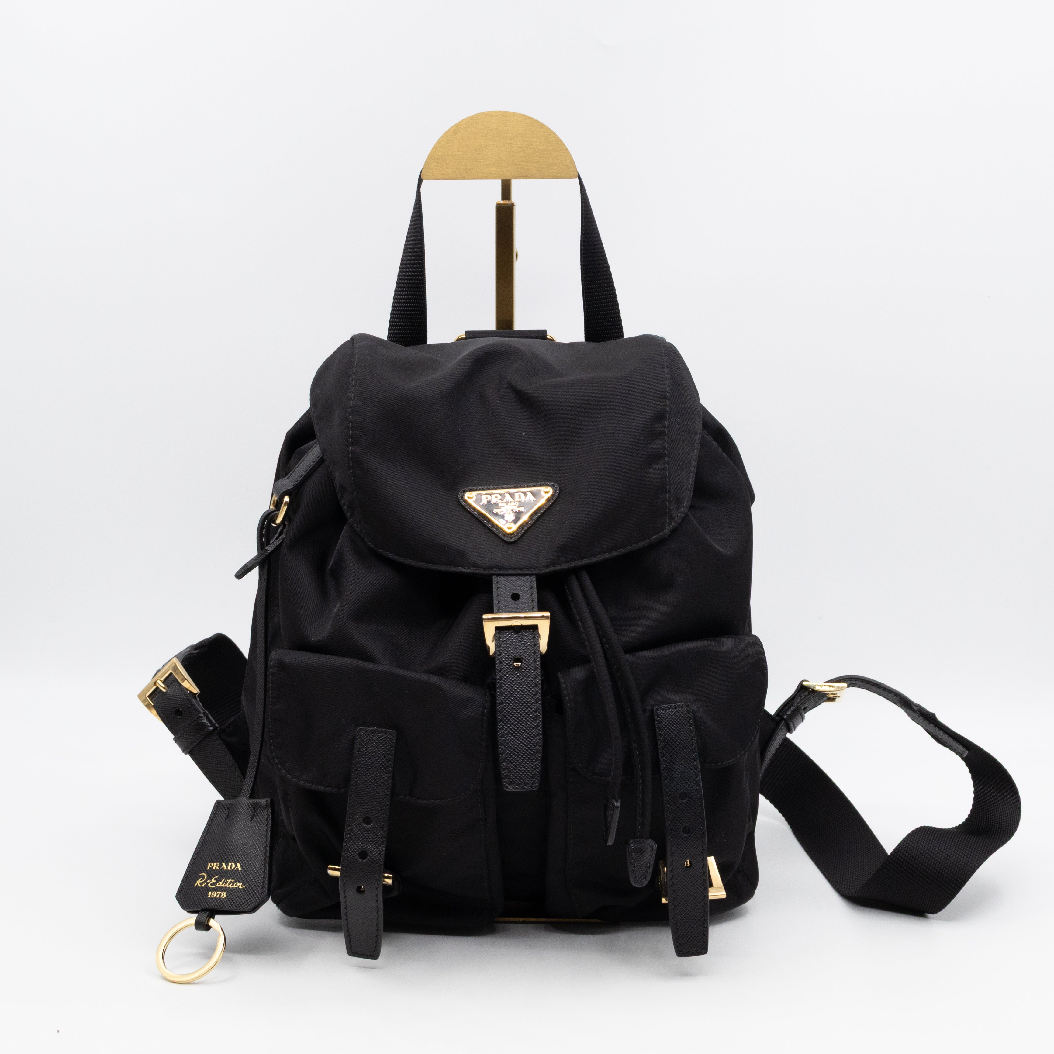 Re-edition 1978 Re-nylon Small Black Backpack